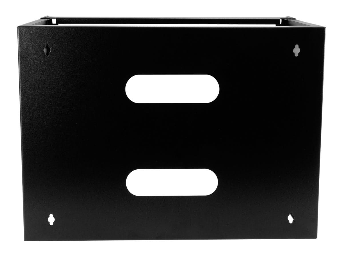 StarTech.com Startech Wandmontage Halterung für flache Rack Geräte - 8HE - Gehäuse - geeignet für Wandmontage - Schwarz - 8U - 30.5 cm (12")
