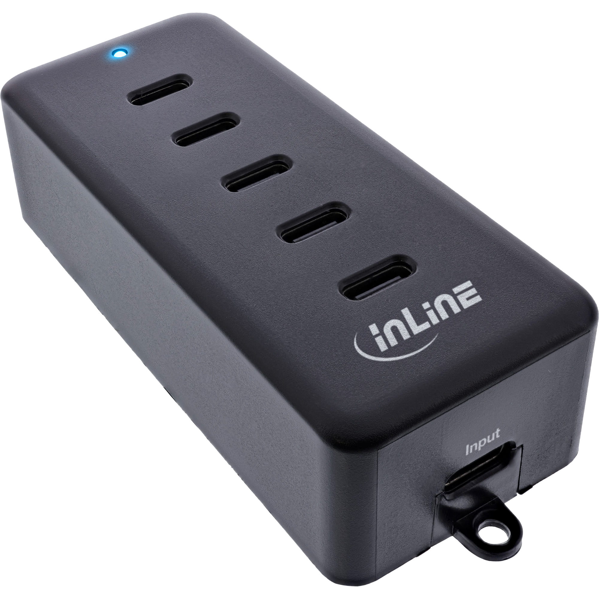 InLine 5-Port USB-C PowerHub - Ladegerät-Erweiterung - 100W - schwarz