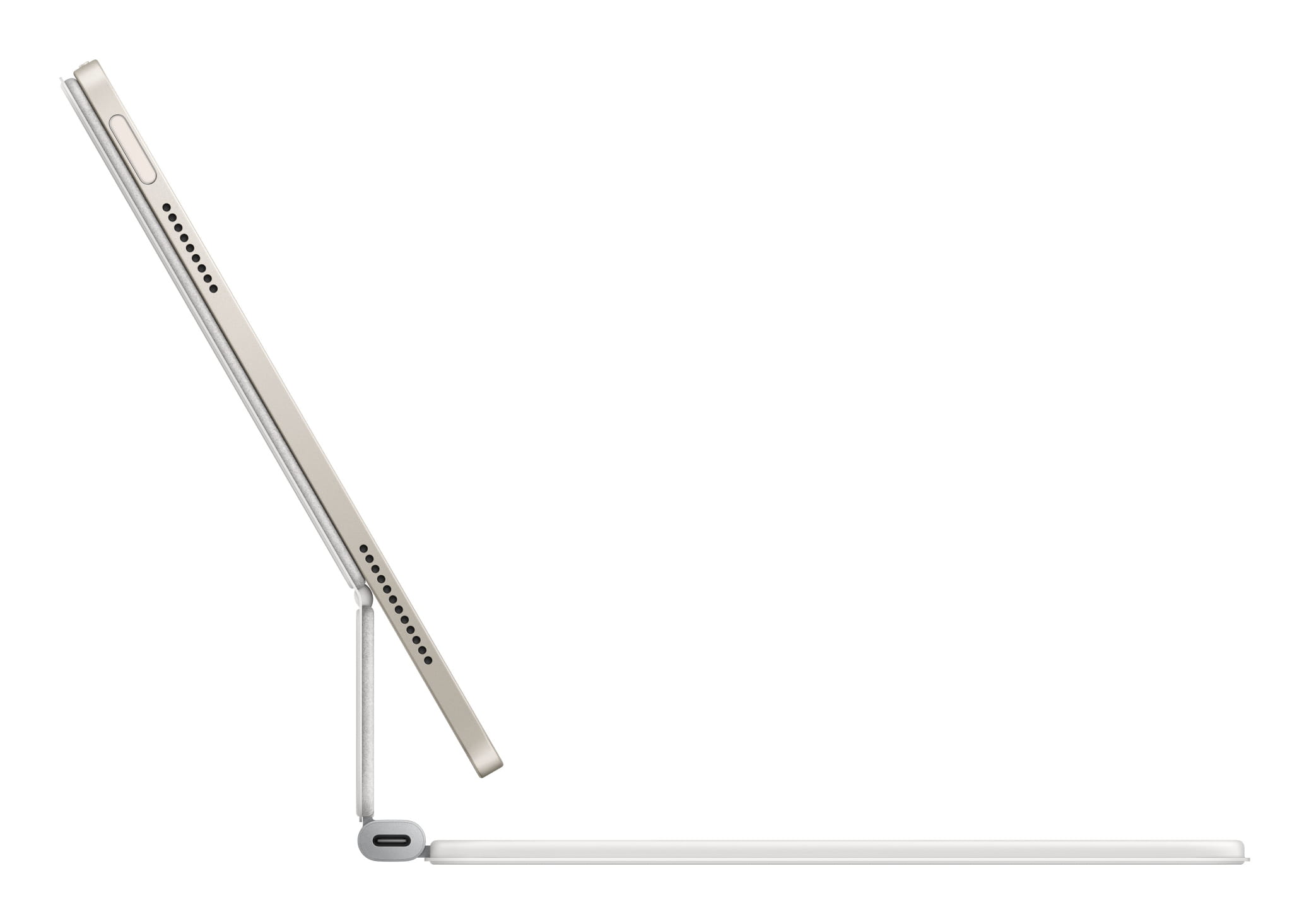 Apple Magic Keyboard - Tastatur und Foliohülle - mit Trackpad - Apple Smart connector - QWERTY - GB - weiß - für 10.9-inch iPad Air (4. Generation, 5. Generation)