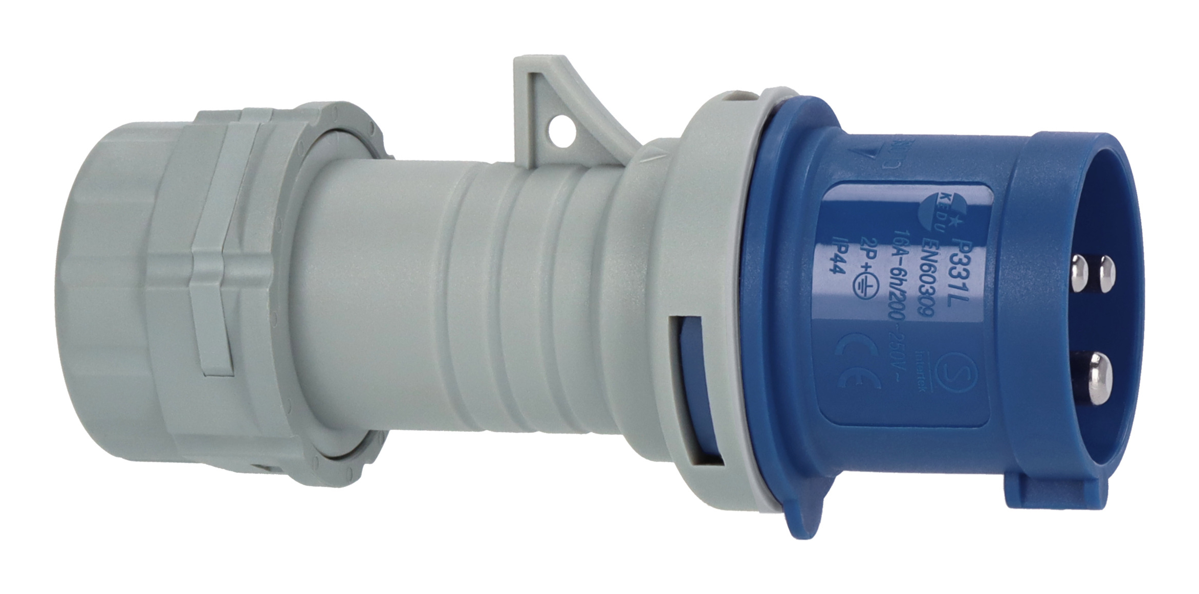 Brennenstuhl 1081010100, 230 V, 16 A, Blau, Grau, Kunststoff, 54 mm, 137 mm