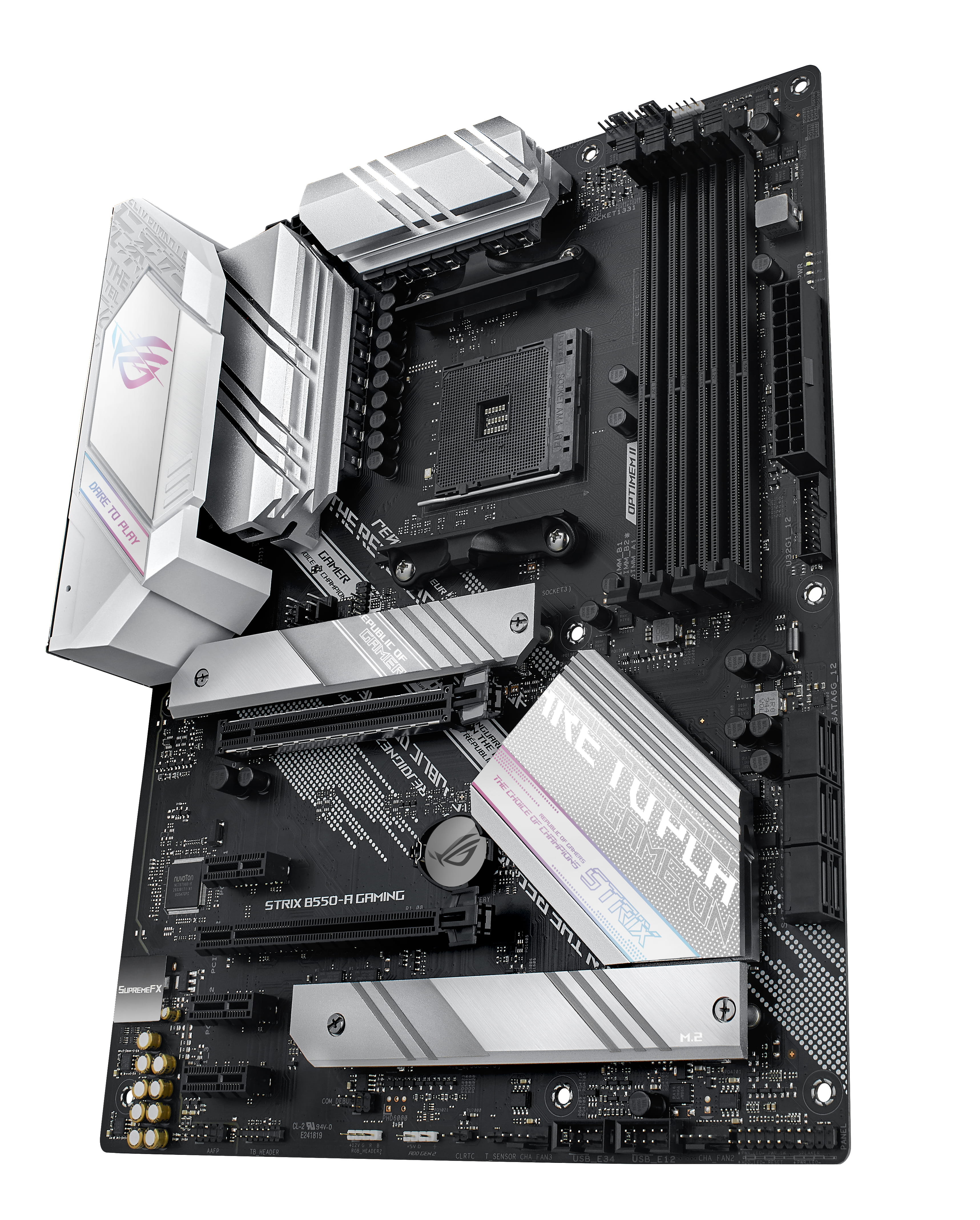 ASUS ROG STRIX B550-A GAMING - Motherboard - ATX - Socket AM4 - AMD B550 Chipsatz - USB-C Gen2, USB 3.2 Gen 1, USB 3.2 Gen 2 - 2.5 Gigabit LAN - Onboard-Grafik (CPU erforderlich)