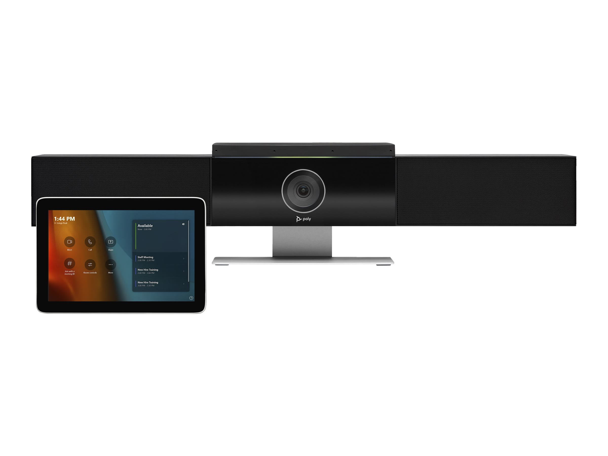 Poly Studio - Für Microsoft Teams - Medium Room Kit - Kit für Videokonferenzen (Poly GC8 Touchcontroller, Poly Studio USB-Videoleiste)