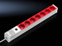 Rittal DK 7240.260, 2 m, Drinnen, Typ D, Aluminium, Aluminium, 7 AC-Ausgänge