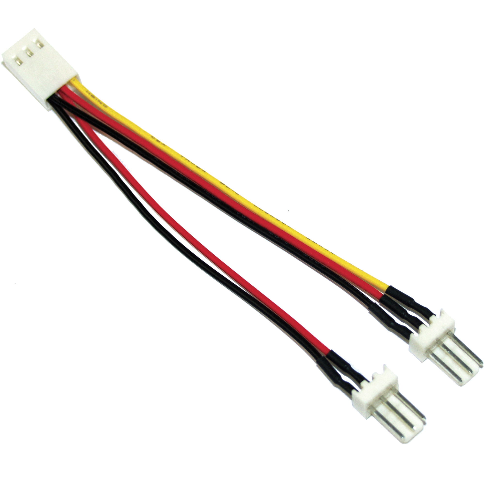 InLine Lüfter Adapterkabel - 3pol Molex BU an 2x 3pol Molex ST - 100er Pack