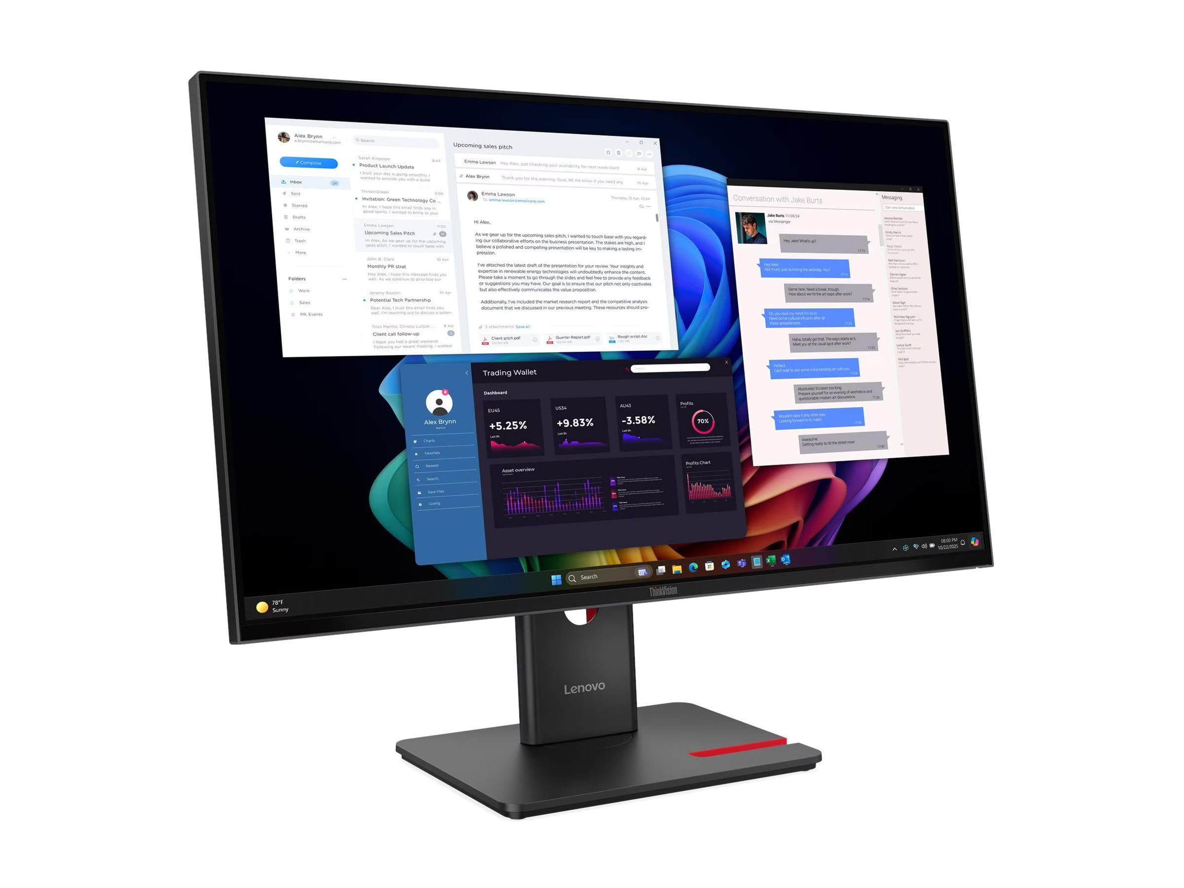 Lenovo ThinkVision T27UD-40 - LED-Monitor - 68.6 cm (27")