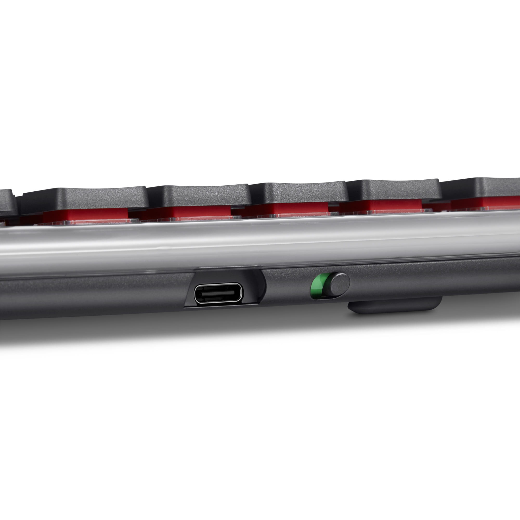 Lenovo 4Y41V37355, Tenkeyless (80 - 87 %), Verkabelt & Kabellos, USB + RF Wireless + Bluetooth, Optischer Schlüsselschalter, LED, Grau
