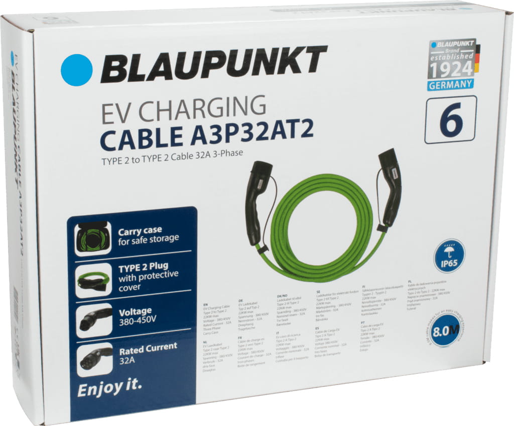 Blaupunkt A3P32AT2, Grün, Typ 2, Typ 2, Schwarz, Gerade, Gerade