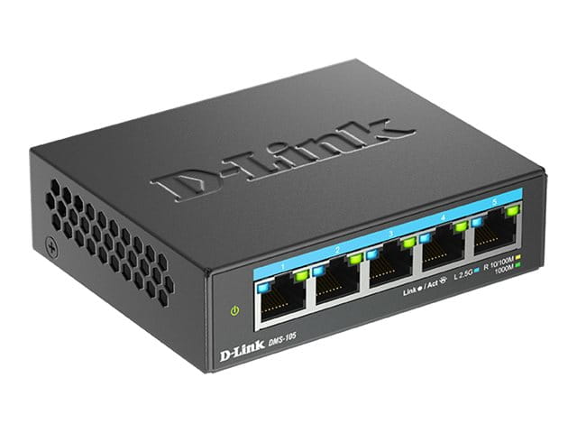 D-Link DMS-105 - Switch - unmanaged - 5 x 10/100/1000/2.5G