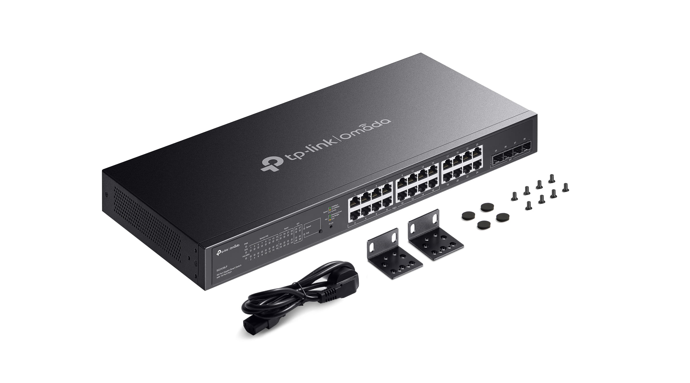 TP-LINK Omada SG2428LP V1 - Switch - Smart - 16 x 10/100/1000 (PoE+)