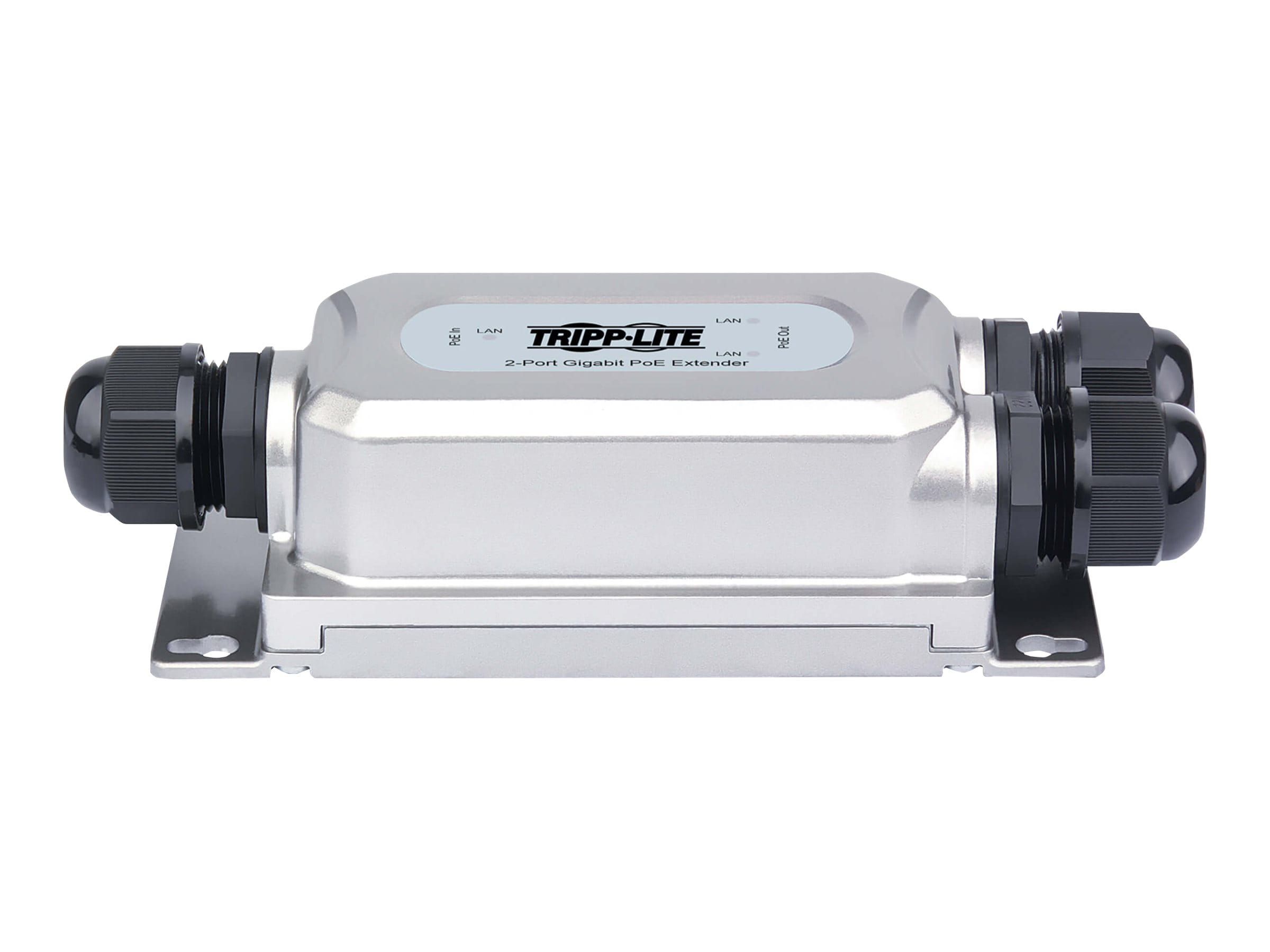 Tripp Eaton Tripp Lite Series 2Port Gigabit waterproof Hardened and vandal-proof PoE extender/Repeater, 95W in 2x 30W out, IP67 and IK10, 100M