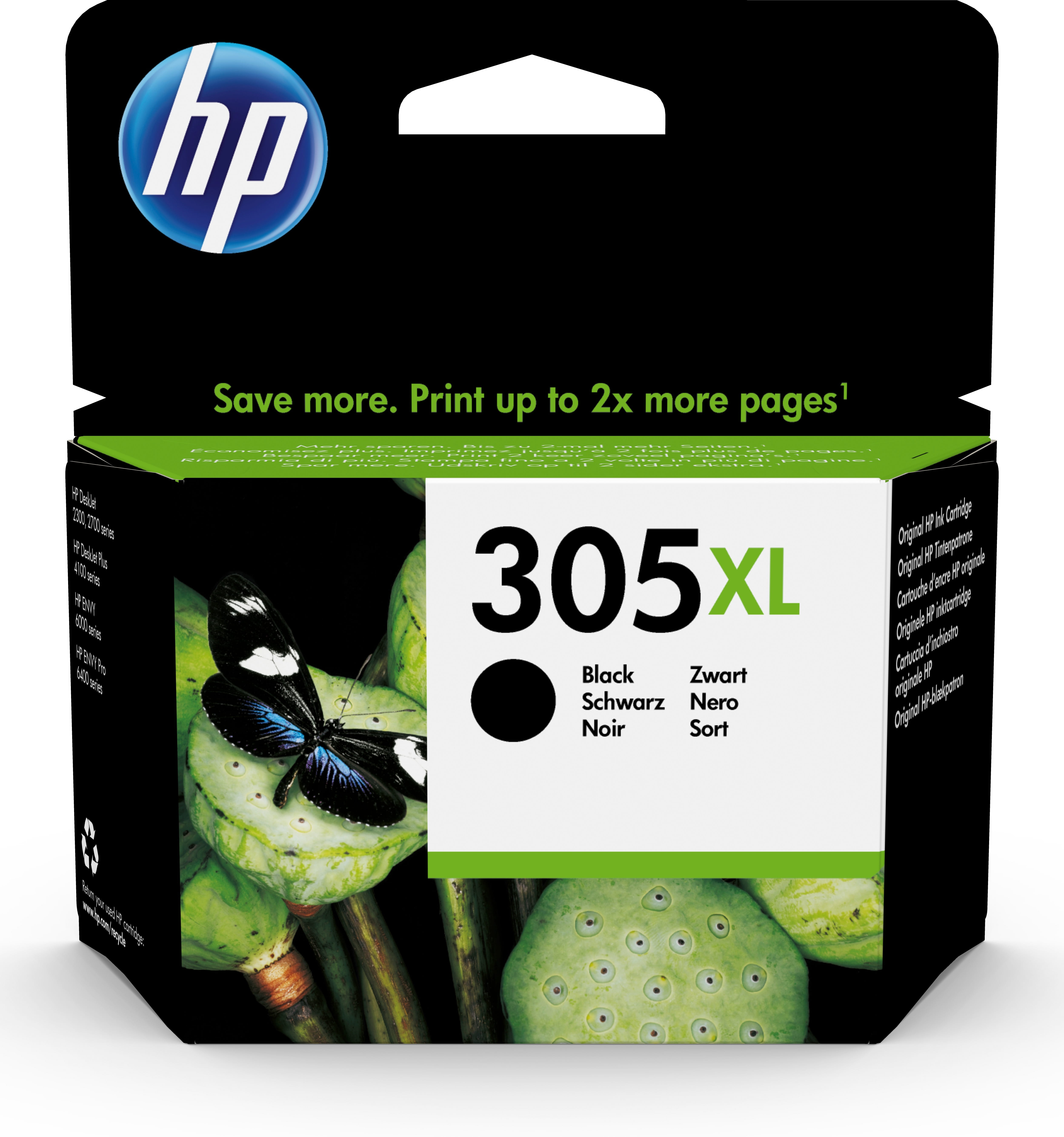 HP 305XL - 4 ml - Hohe Ergiebigkeit - pigmentiertes Schwarz