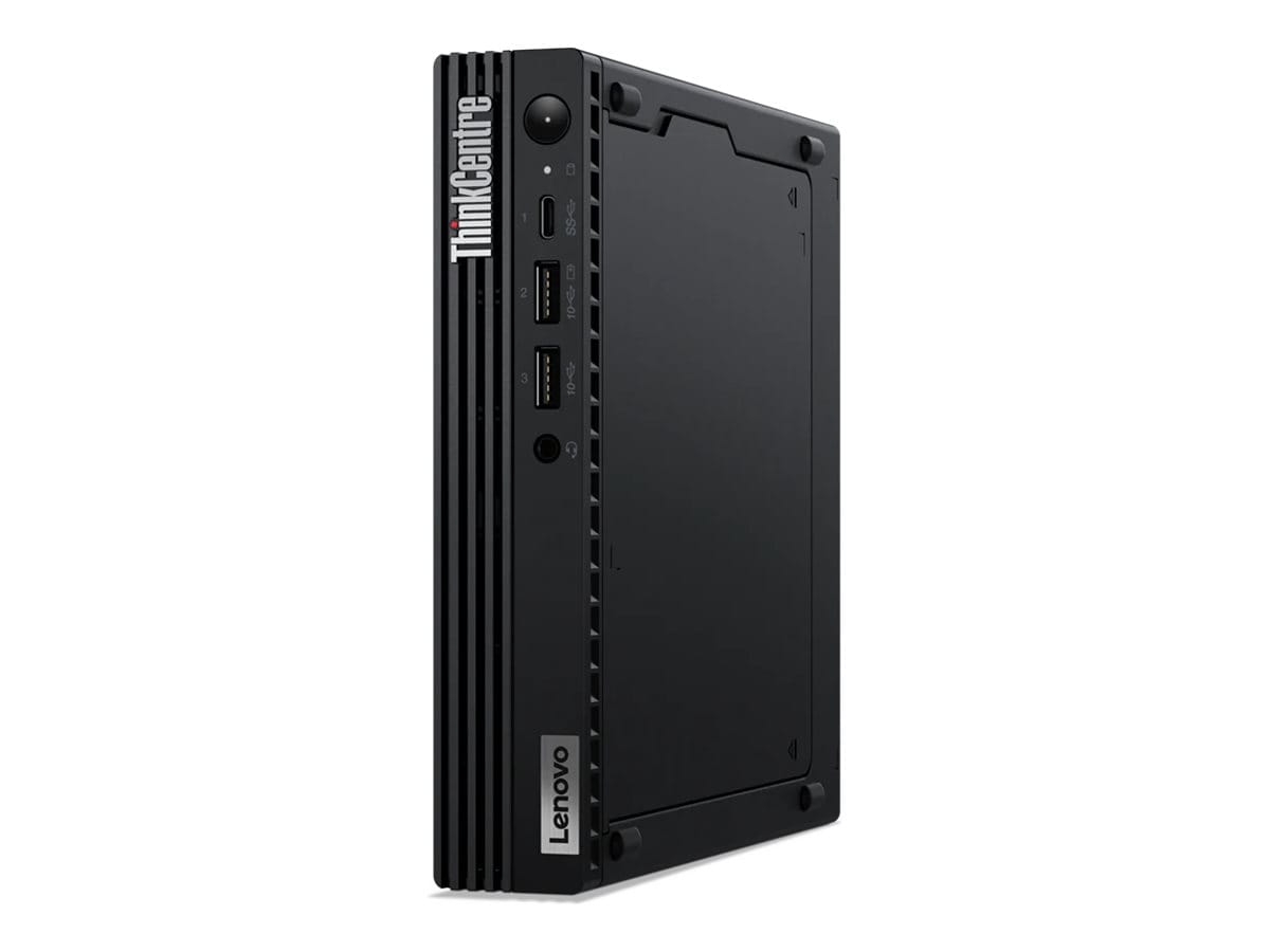 Lenovo ThinkCentre M70q Gen4 12E3 - Mini - Core i3 13100T / 2.5 GHz - RAM 8 GB - SSD 256 GB NVMe - UHD Graphics 730 - 1GbE, Wi-Fi 6E - WLAN: Bluetooth 5.1, 802.11a/b/g/n/ac/ax (Wi-Fi 6E)