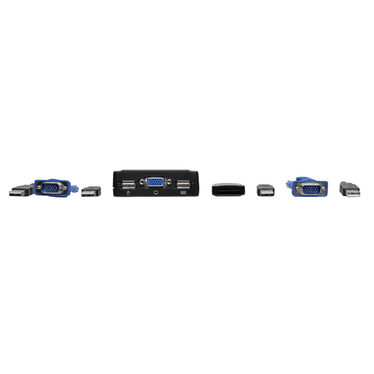 Tripp Eaton Tripp Lite series 2-Port USB/VGA Cable KVM Switch with Cables and USB Peripheral Sharing