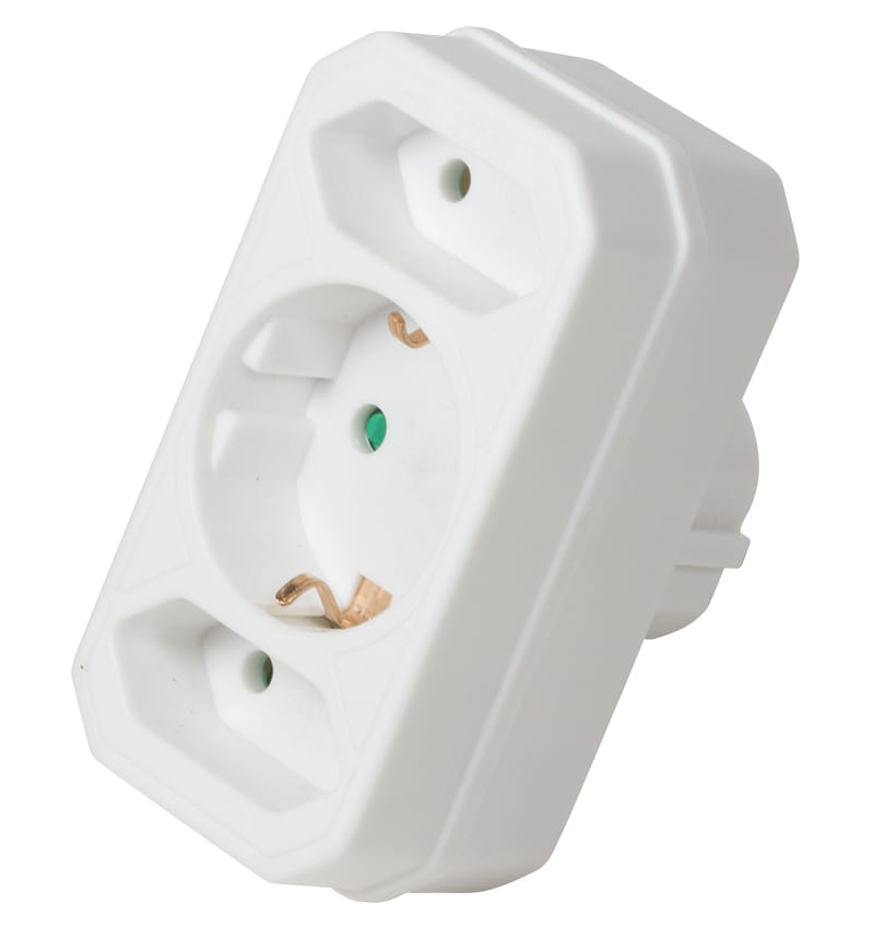 LogiLink Steckdosenleiste - Wechselstrom 250 V - 3500 Watt - Eingabe, Eingang CEE 7/4 - Ausgangsanschlüsse: 3 (Eurostecker, power CEE 7/3)