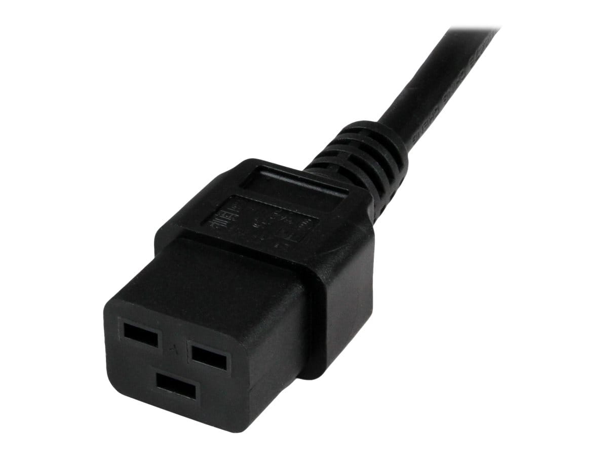 StarTech.com 2 m Computer Stromkabel, 16AWG, EU Schuko auf C19, 16A 250V, Ersatz AC Stromkabel, Drucker Stromkabel, PC Netzkabel, Monitor Stromkabel - UL gelistet (PXTEUC192M)