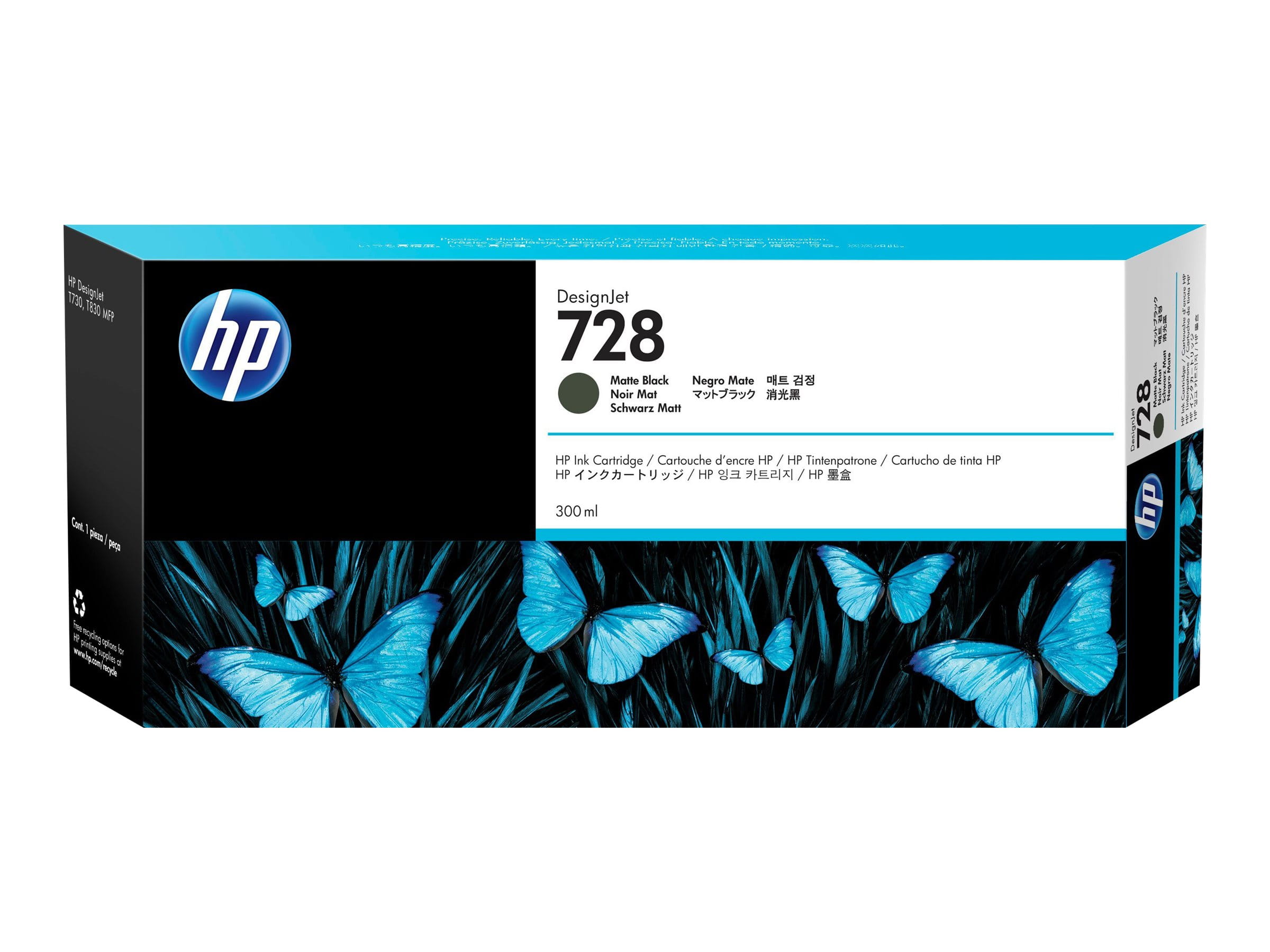 HP 728 - 300 ml - mattschwarz - original - DesignJet