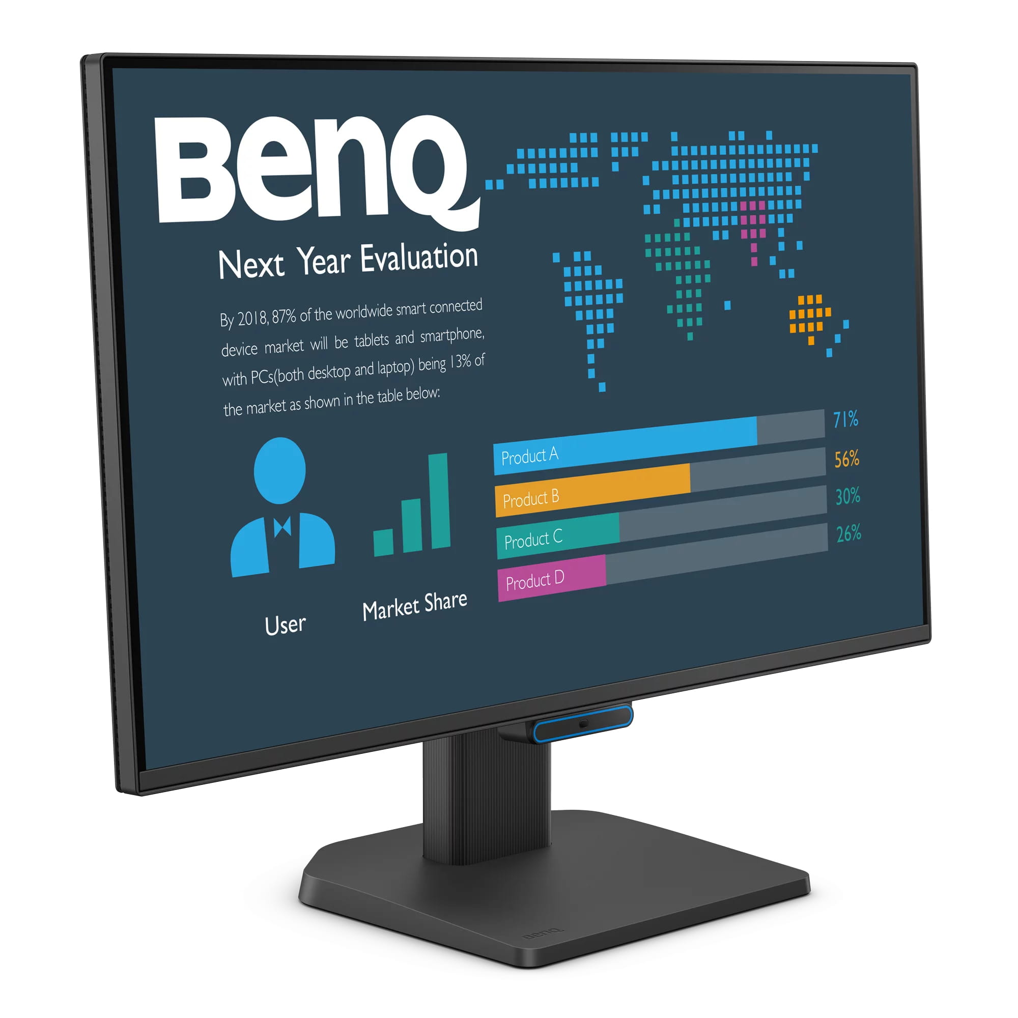 BenQ BL2490C, 60,5 cm (23.8"), 1920 x 1080 Pixel, Full HD, LCD, 5 ms, Schwarz