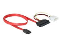Delock SATA All-in-One cable - SATA-Kabel - Serial ATA 150/300 - interne Stromversorgung, 4-polig, SATA zu SATA Combo (W)