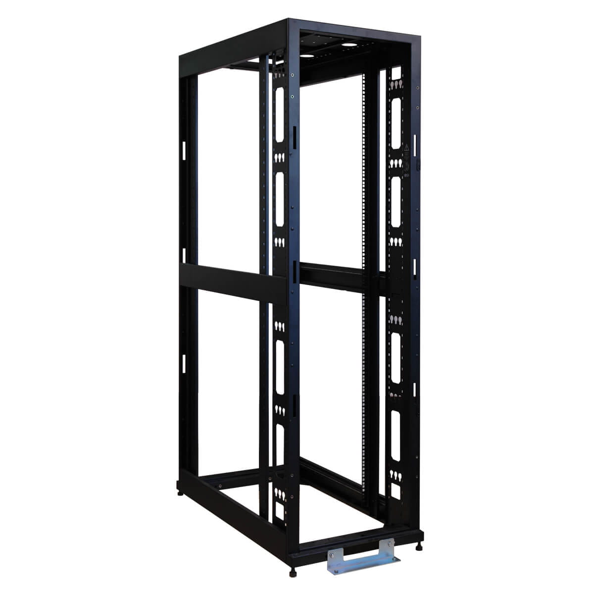 Tripp Eaton Tripp Lite Series 48U 4-Post Open Frame Rack Cabinet Square Holes 3000lb Capacity - Schrank offener Rahmen - 4 Pfosten - Schwarz - 48U - 48.3 cm (19")