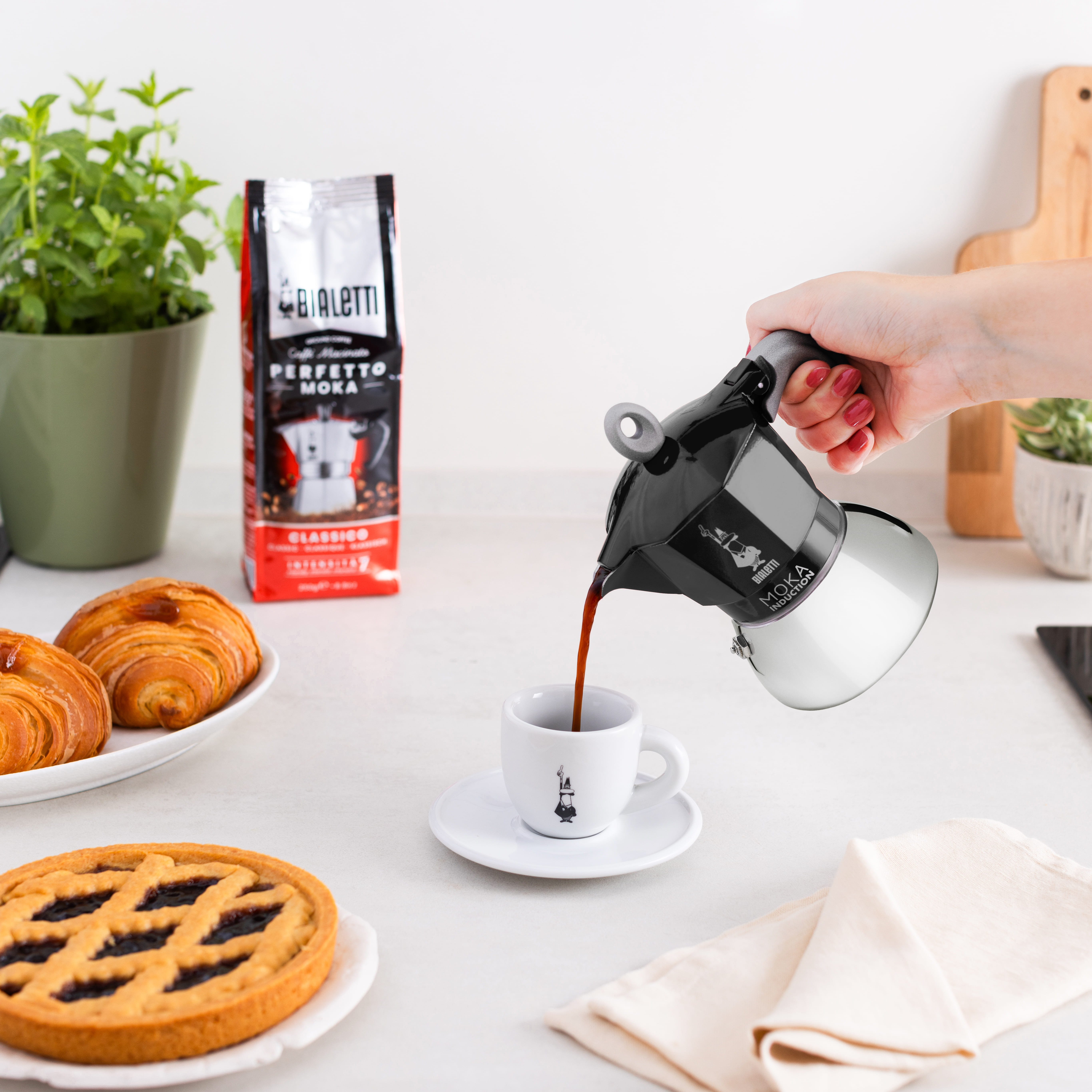 Bialetti Moka Induction - Kaffeemaschine - Schwarz