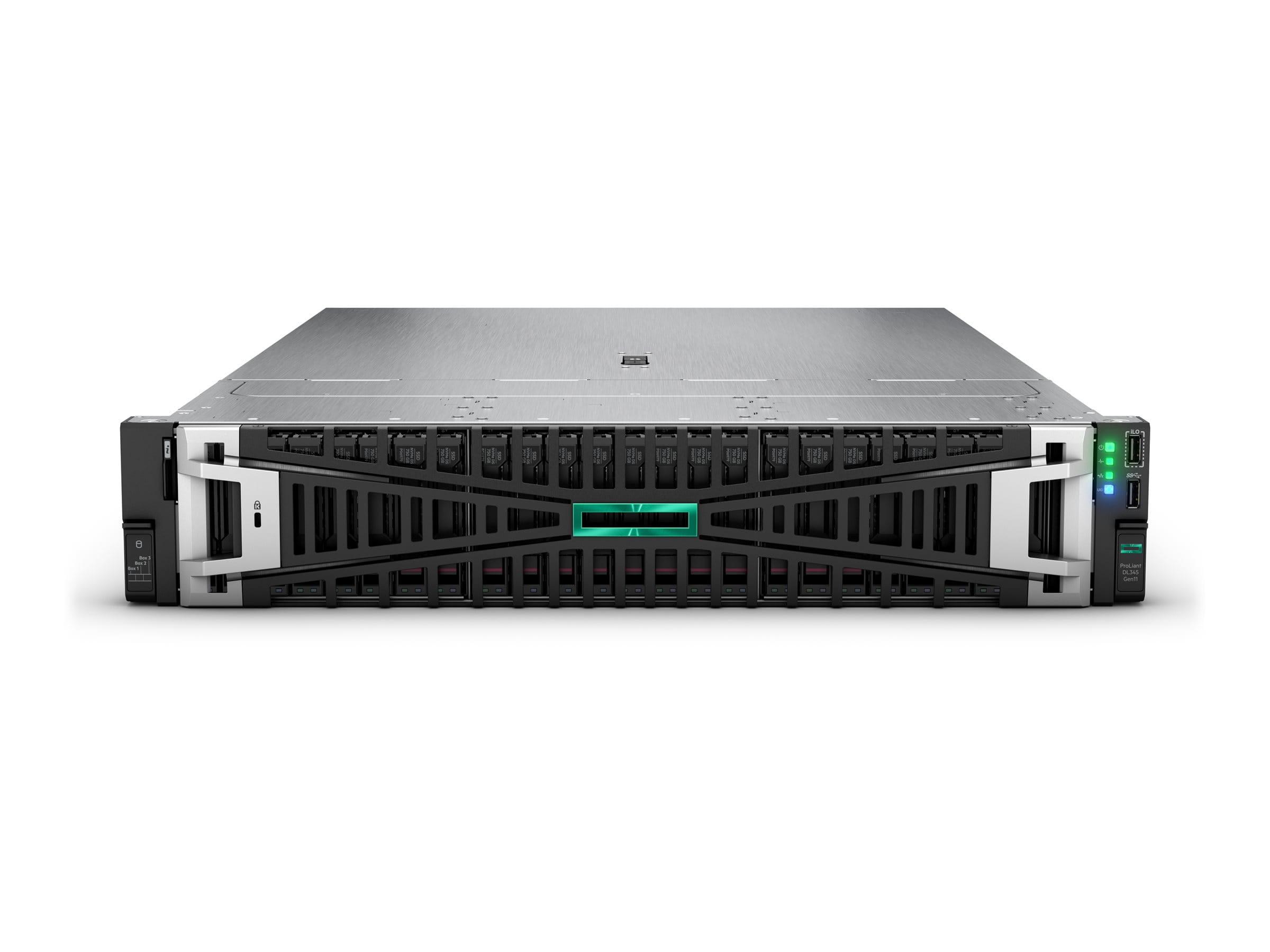 HPE ProLiant DL345 Gen11 - 2U - 1-Weg - 1 x EPYC 9115 / 2.6 GHz - RAM 64 GB - SATA/SAS - Hot-Swap 8.9 cm (3.5")