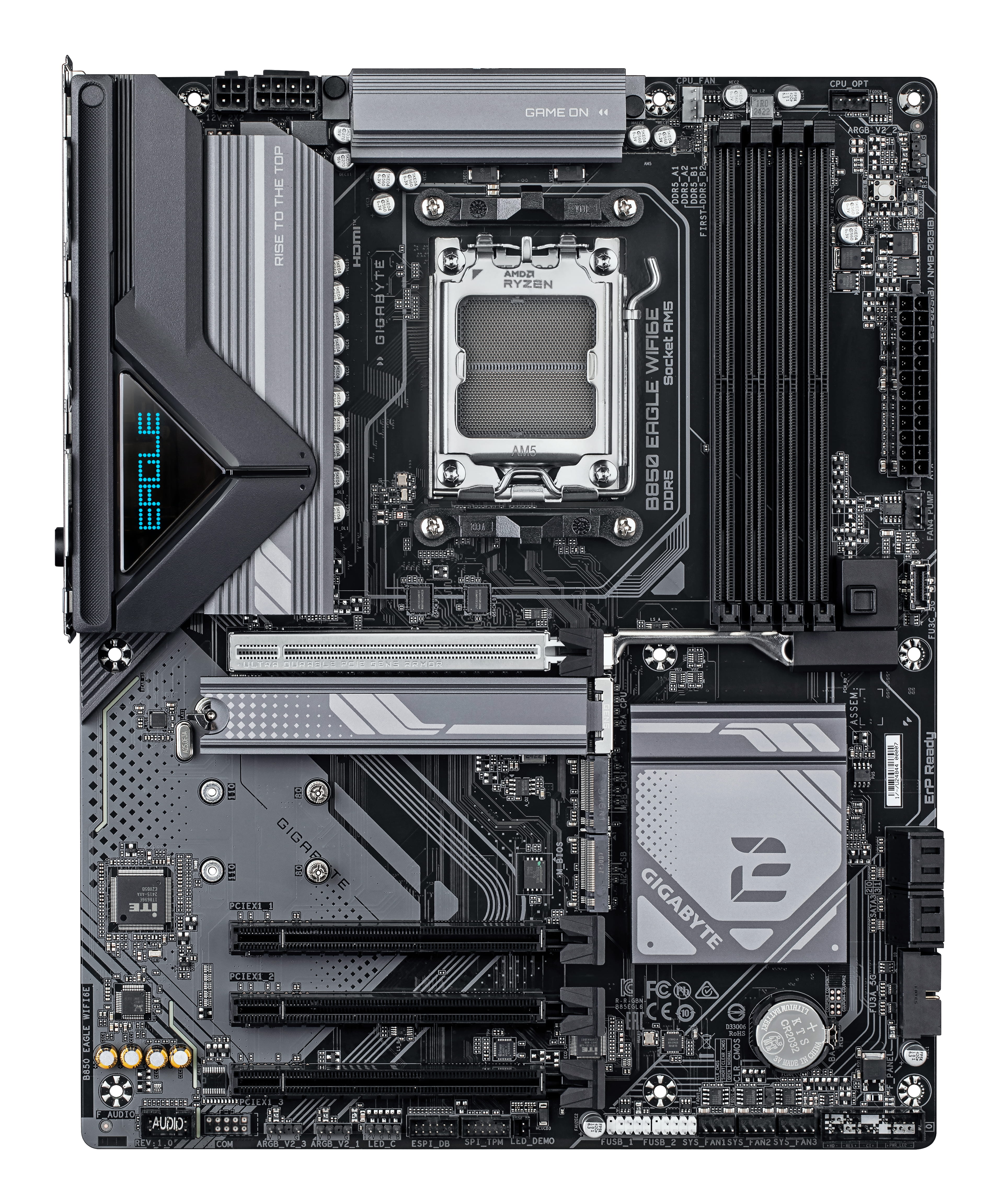 Gigabyte B850 EAGLE WIFI6E - Motherboard - ATX - Socket AM5 - AMD B850 Chipsatz - USB-C 3.2 Gen 1, USB 3.2 Gen 2, USB 3.2 Gen 1 - Wi-Fi 6E, Bluetooth, Gigabit LAN - Onboard-Grafik (CPU erforderlich)