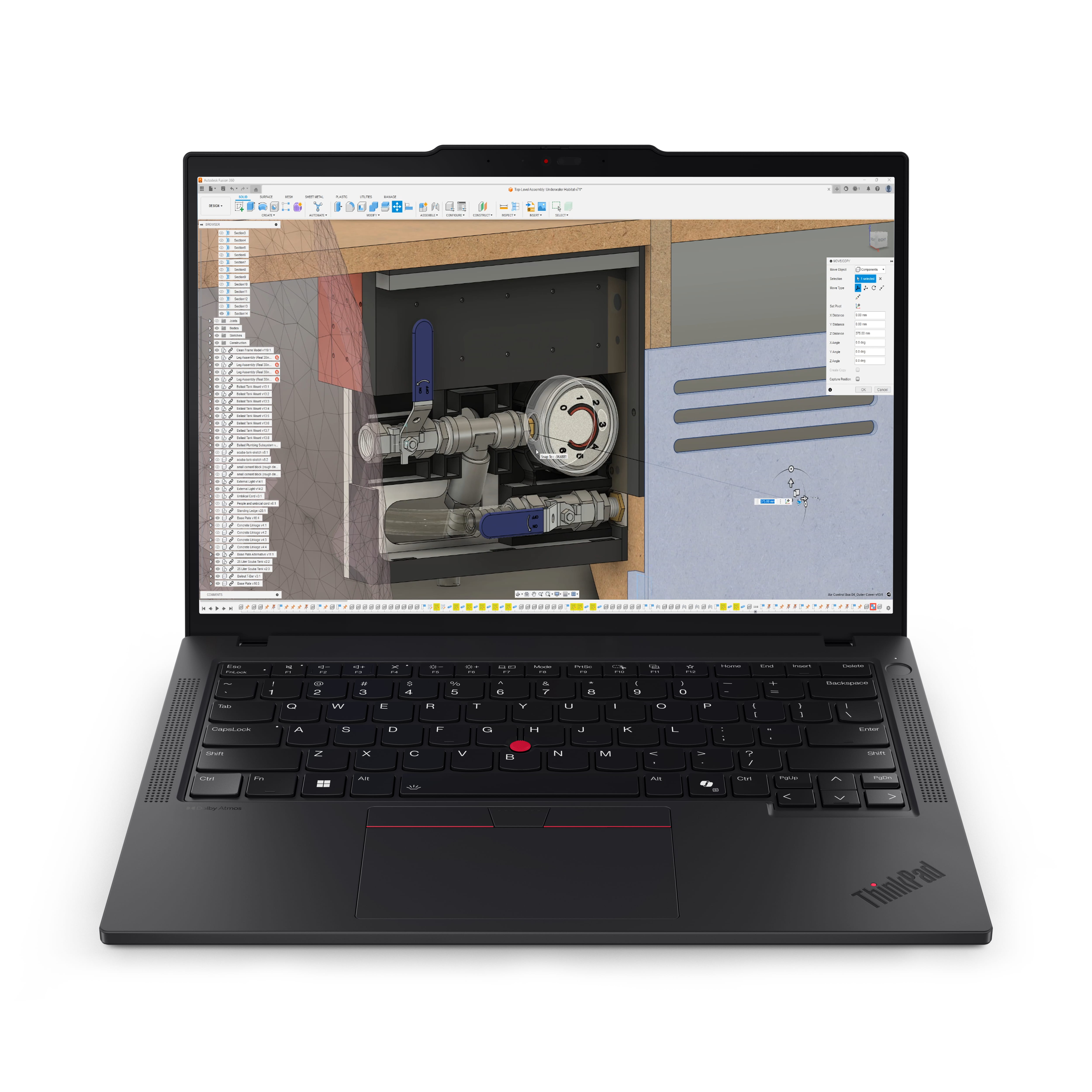 Lenovo ThinkPad P14s Gen 6 21RV - 180°-Scharnierdesign - AMD Ryzen AI 9 370 / 2 GHz - AMD PRO - Win 11 Pro - Radeon 890M - 64 GB RAM - 1 TB SSD TCG Opal Encryption 2, NVMe, Performance - 35.6 cm (14")