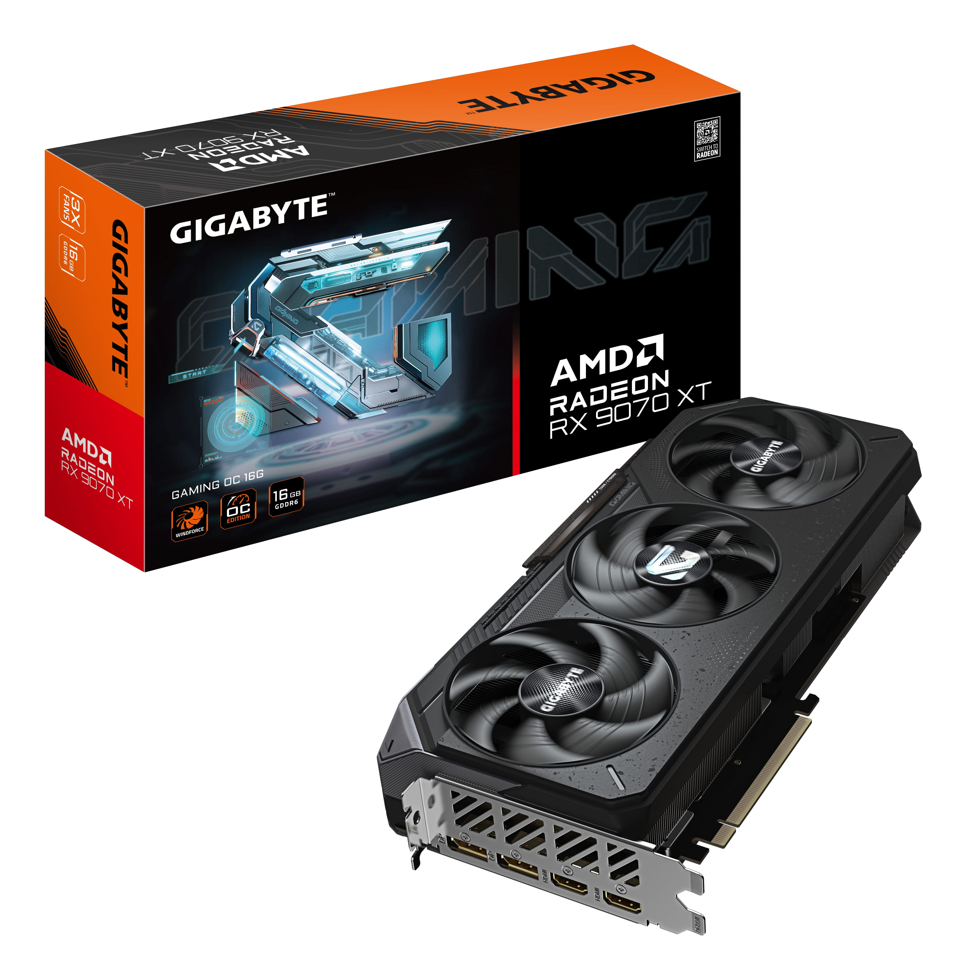 Gigabyte Radeon RX 9070 XT GAMING OC 16G - Grafikkarte