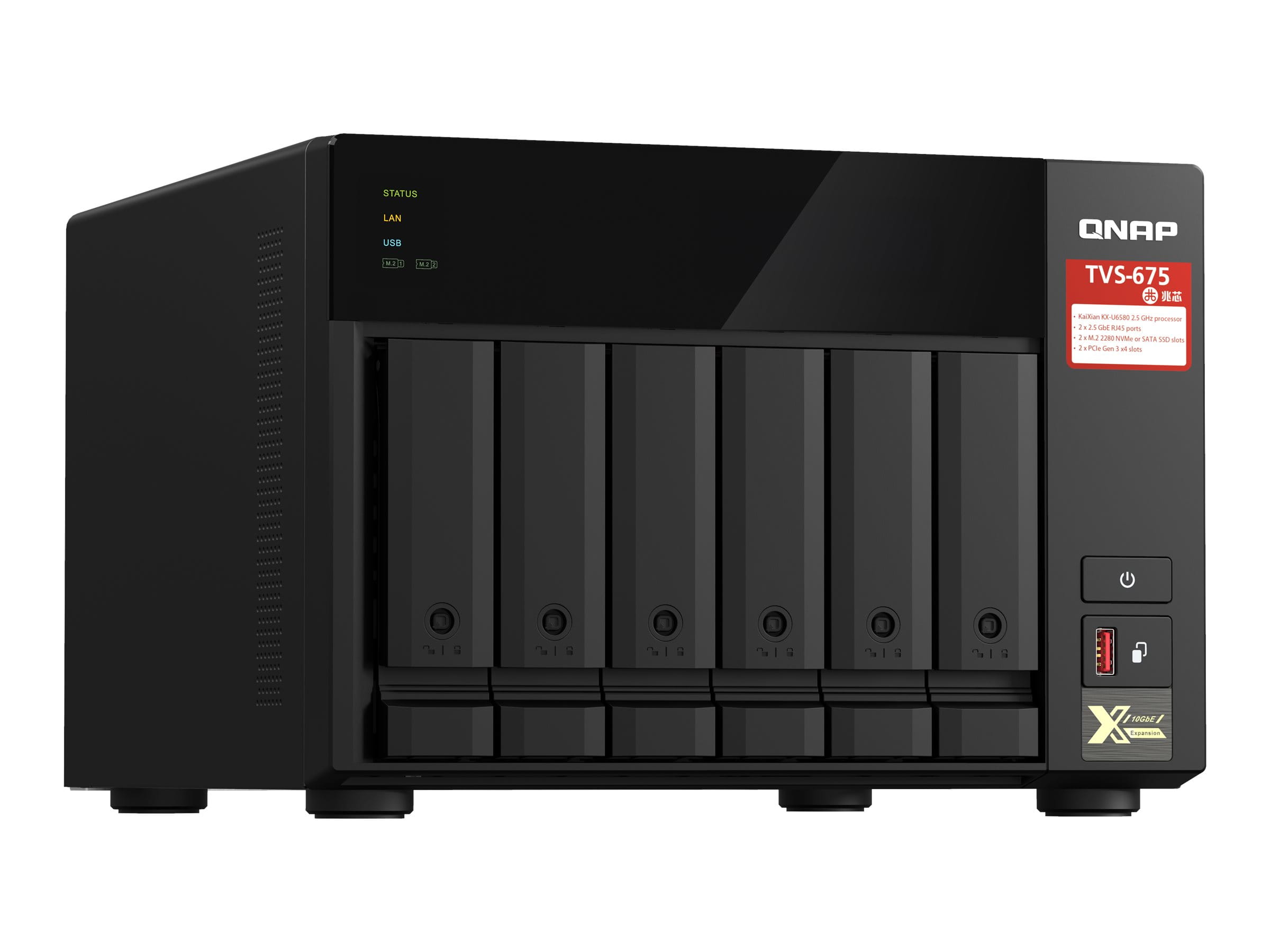 QNAP TVS-675 - NAS-Server - 6 Schächte - SATA