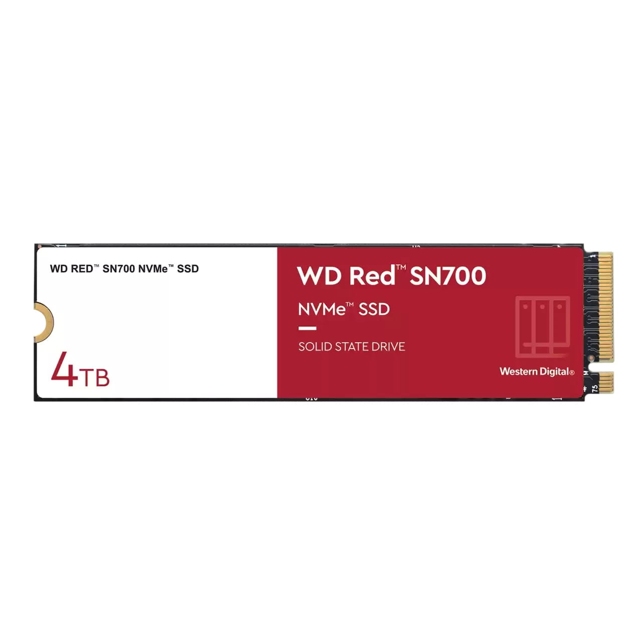 WD Red SN700 WDS400T1R0C - SSD - 4 TB - intern - M.2 2280 - PCIe 3.0 x4 (NVMe)