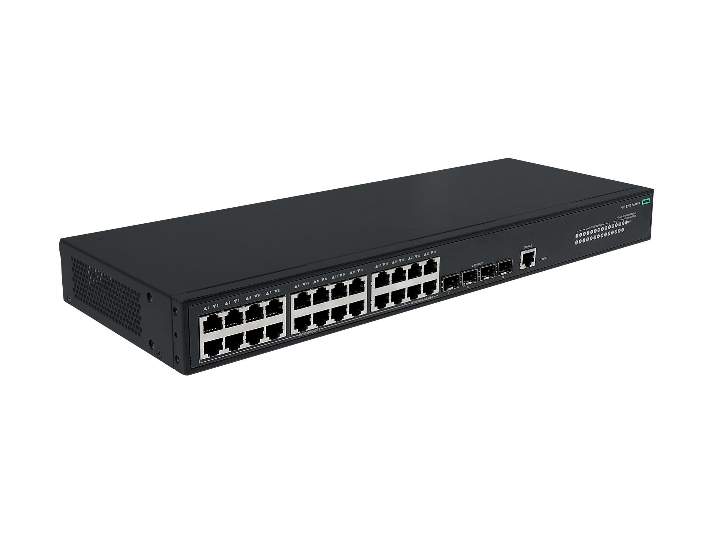 HPE Networking Comware 2050 20p 10/100/1000BASE-T 4p Smart Rate 1/2.5GbE 4p SFP 1G/2.5G - Switch - managed - 20 x 10/100/1000Base-T + 4 x 1/2.5GBase-T + 4 x 1/2.5GBase-X (uplink / stacking)