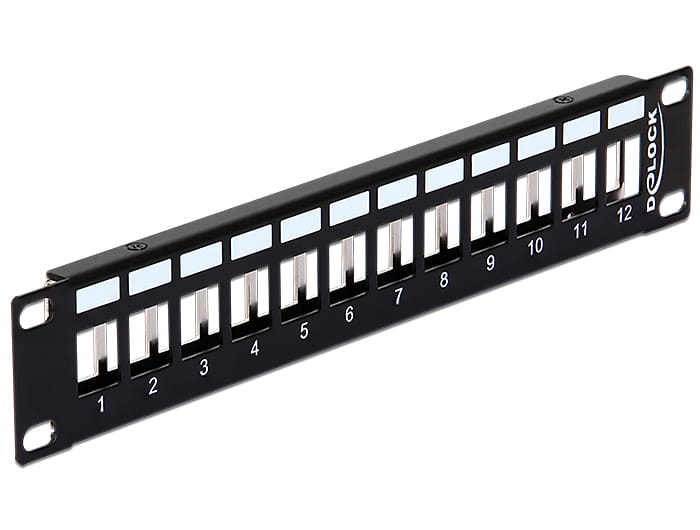 Delock Keystone Patch Panel - Patch Panel - Schwarz - 1U - 25.4 cm (10")