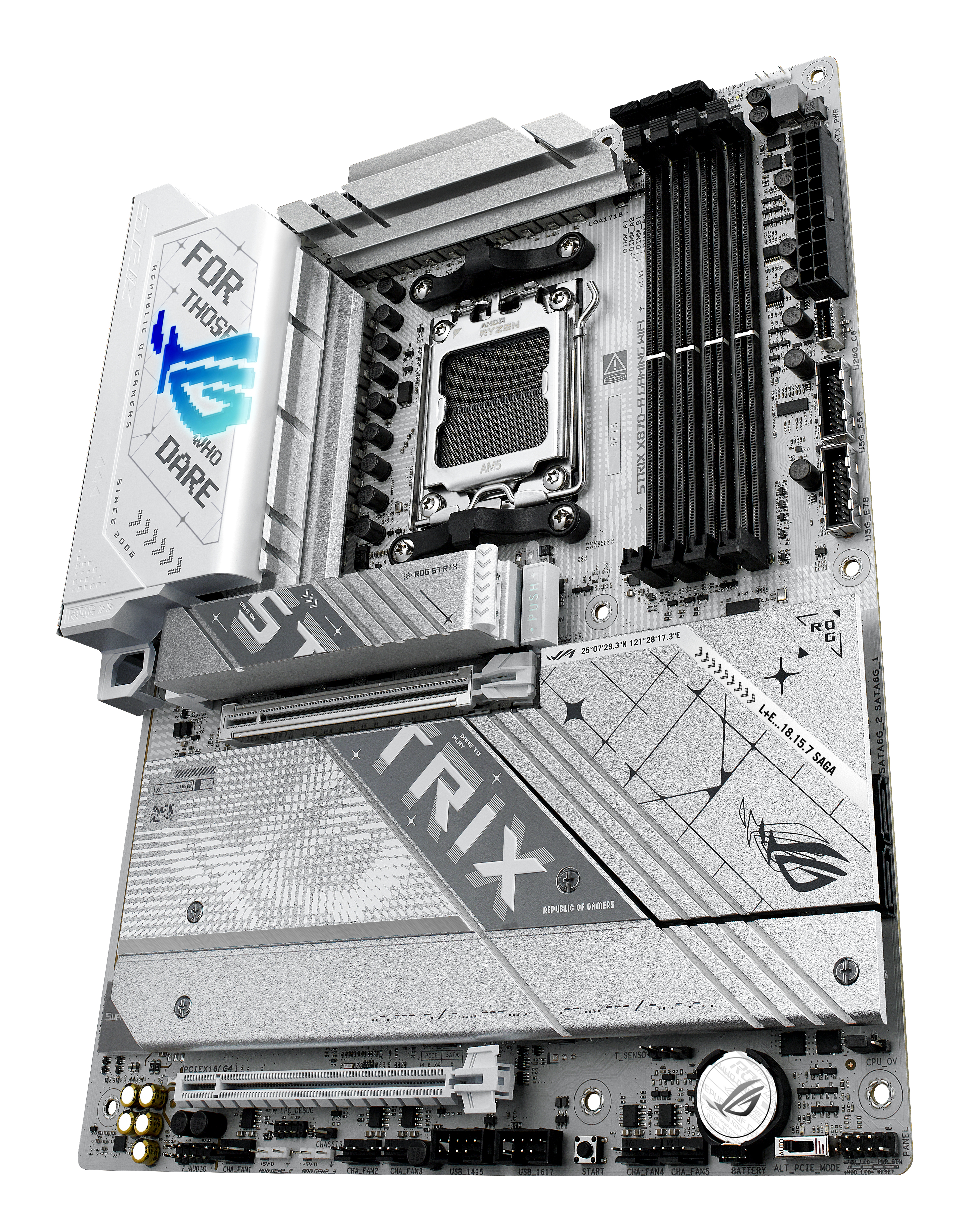 ASUS ROG STRIX X870-A GAMING WIFI - Motherboard - ATX - Socket AM5 - AMD X870 Chipsatz - USB4, USB 3.2 Gen 2, USB-C 3.2 Gen2, USB 3.2 Gen 1, USB-C 3.2 Gen 2x2 - Wi-Fi 7, 2.5 Gigabit LAN, Bluetooth - Onboard-Grafik (CPU erforderlich)
