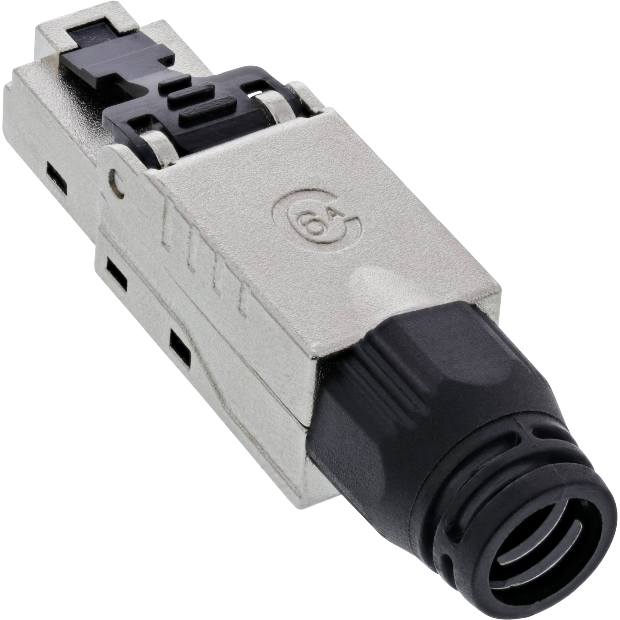 InLine RJ45 Stecker Cat.6A 500MHz - feldkonfektionierbar - geschirmt - Schraubv.