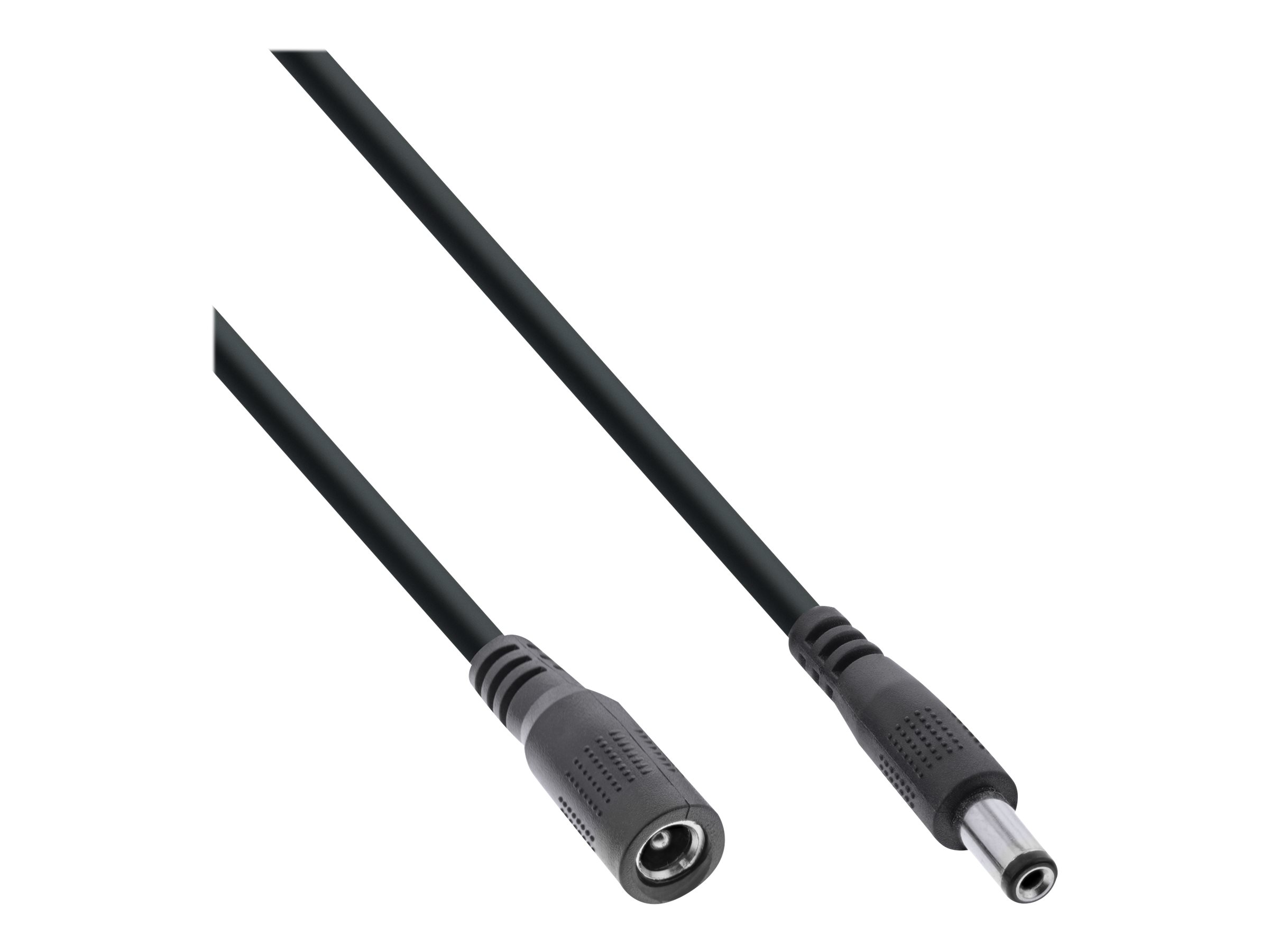 InLine DC Verlängerungskabel - DC Stecker/Buchse 5,5x2,5mm - AWG 18 - schwarz 2m