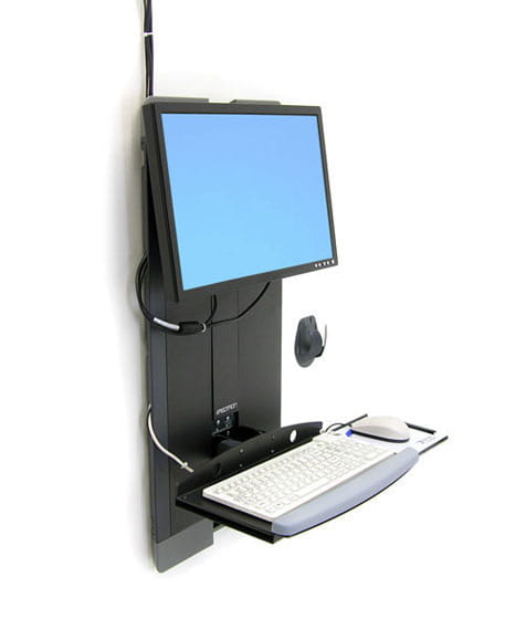 Ergotron Befestigungskit (Handgelenkkissen, Maushalterung, vertikale Verstellschiene, klappbare Tastaturablage, Mauspad) - schmal - für LCD-Display / PC-Ausrüstung - für stark frequentierte Bereiche - Stahl - Schwarz - Bildschirmgröße: bis zu 61 cm Ergotron Befestigungskit (Handgelenkkissen, Maushalterung, vertikale Verstellschiene, klappbare Tastaturablage, Mauspad) - schmal - für LCD-Display / PC-Ausrüstung - für stark frequentierte Bereiche - Stahl - Schwarz - Bildschirmgröße: bis zu 61 cm