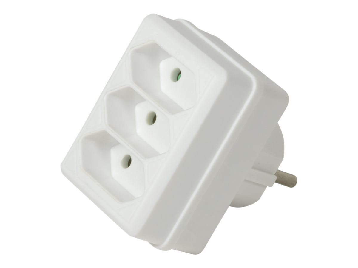 LogiLink Steckdosenleiste - Wechselstrom 250 V - 1700 Watt - Eingabe, Eingang CEE 7/4 - Ausgangsanschlüsse: 3 (Eurostecker)