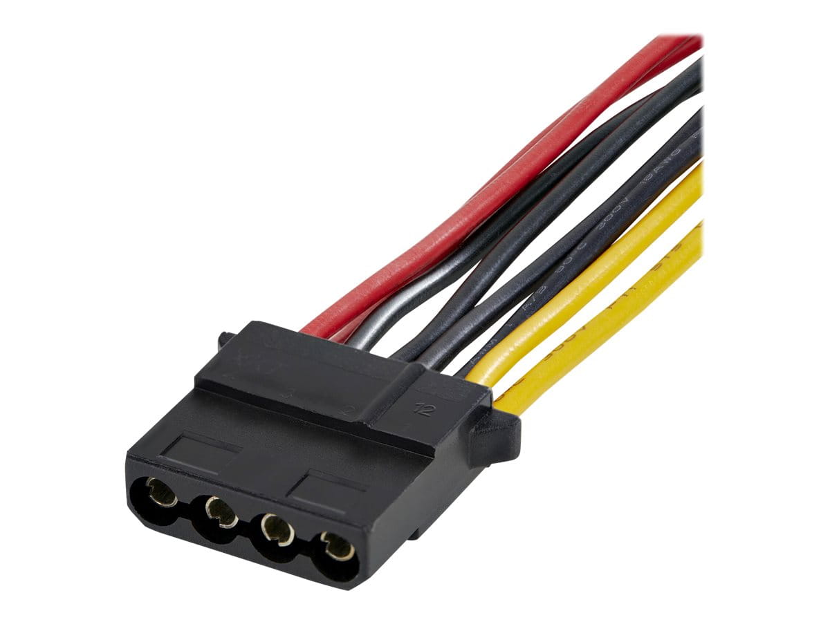 StarTech.com StarTech SATA auf 4-pin Molex Y-Kabel (15cm, dual SATA Stromkabel, 4-pol Splitter, PVC) - Netzteil - SATA-Stromstecker (M)