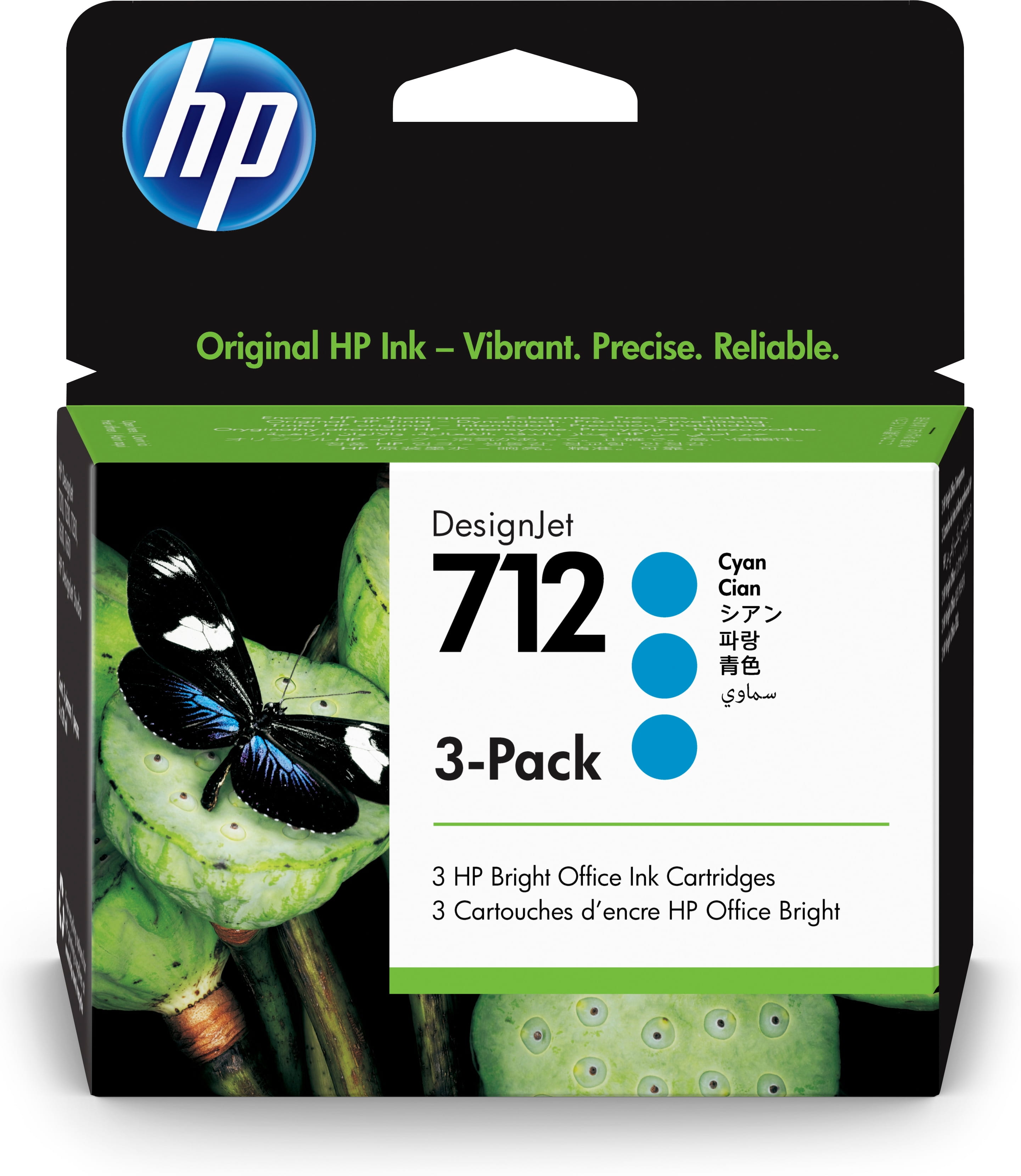 HP 712 - 3er-Pack - 29 ml - Cyan - original - DesignJet