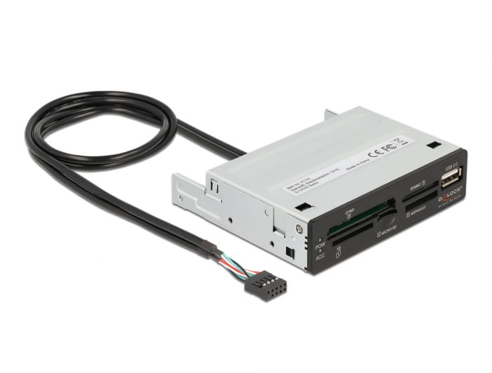 Delock Kartenleser - 8,9 cm (3,5 Zoll) (MS, MS PRO, MMC, MS Duo, xD, CF, microSD, microSDHC, microSDXC)