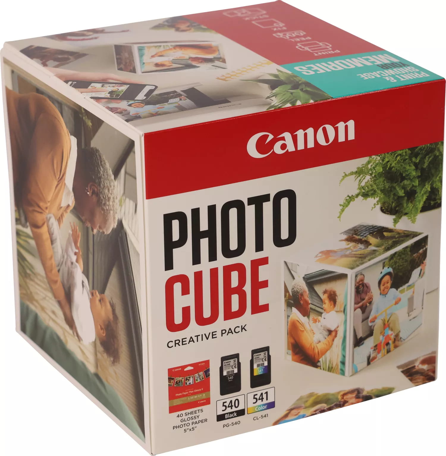 Canon Photo Cube Creative Pack - Glänzend - 2er-Pack - Schwarz, Farbe (Cyan, Magenta, Gelb)