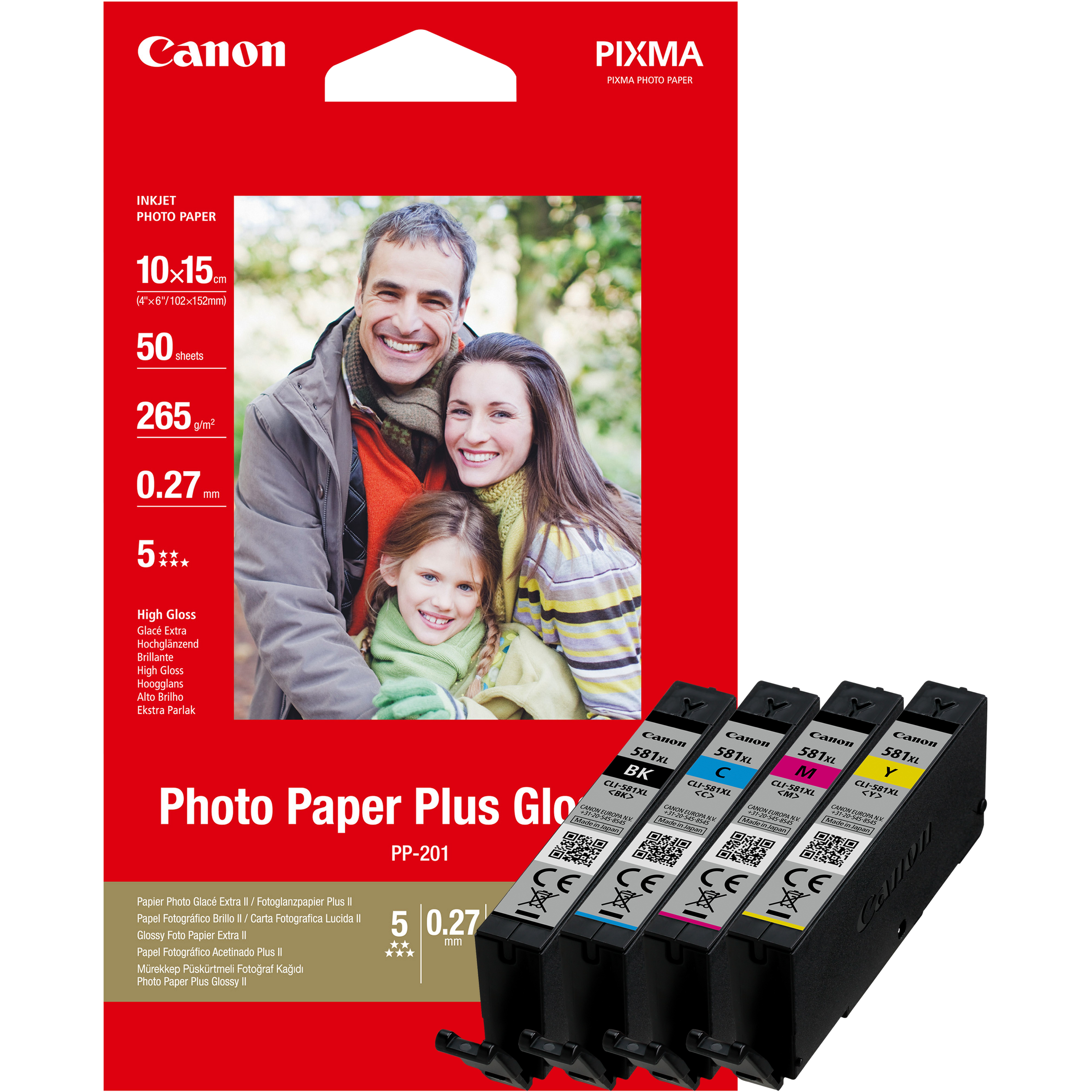 Canon CLI-581XL C/M/Y/BK Photo Value Pack - 4er-Pack