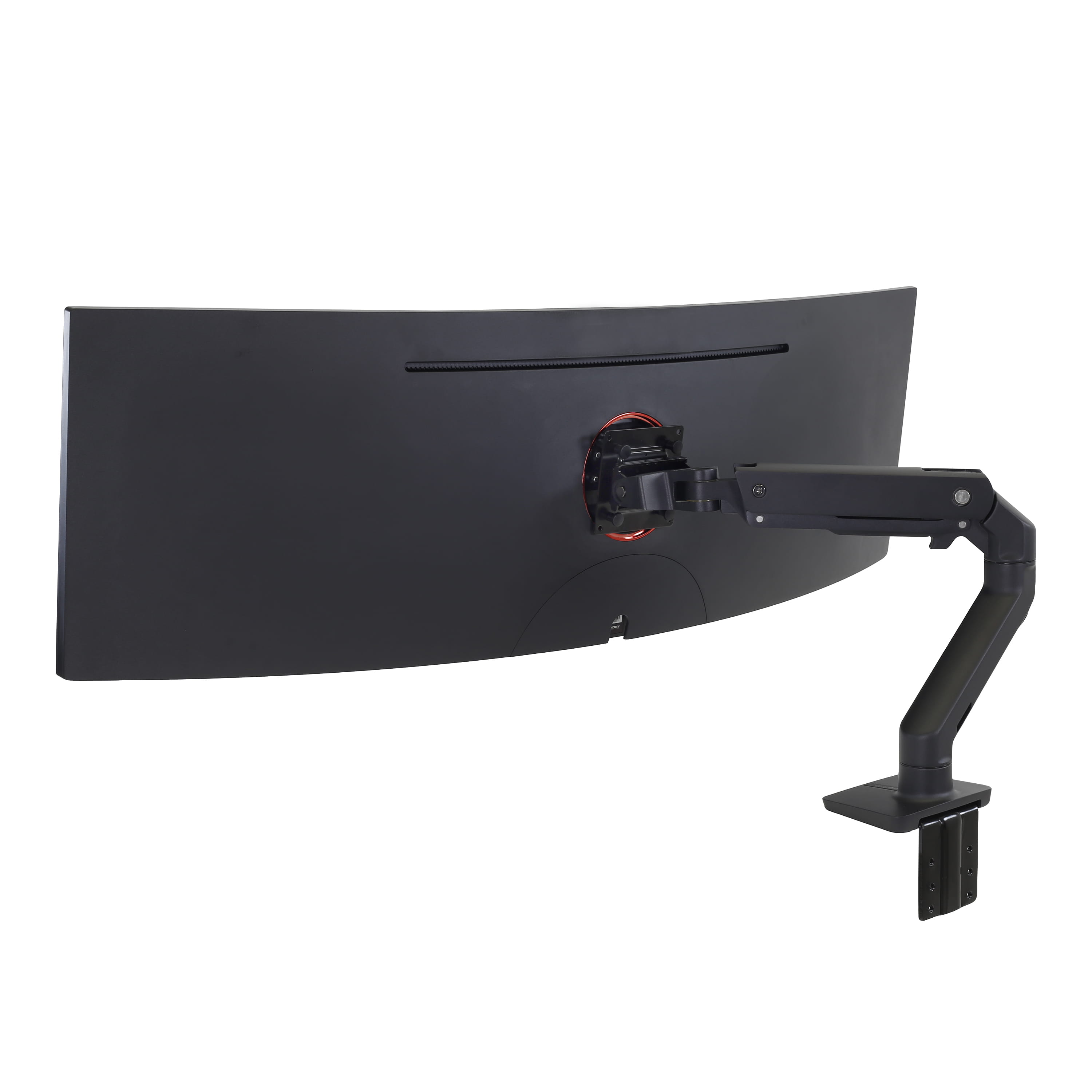 Ergotron HX - Befestigungskit (Gelenkarm, Spannbefestigung für Tisch, Tischplattenbohrung, Befestigungsteile, Verlängerungsteil, stabiles Drehgelenk) - Konstante Krafttechnologie - für LCD-Display / Curved LCD-Display - mattschwarz - Bildschirmgröße