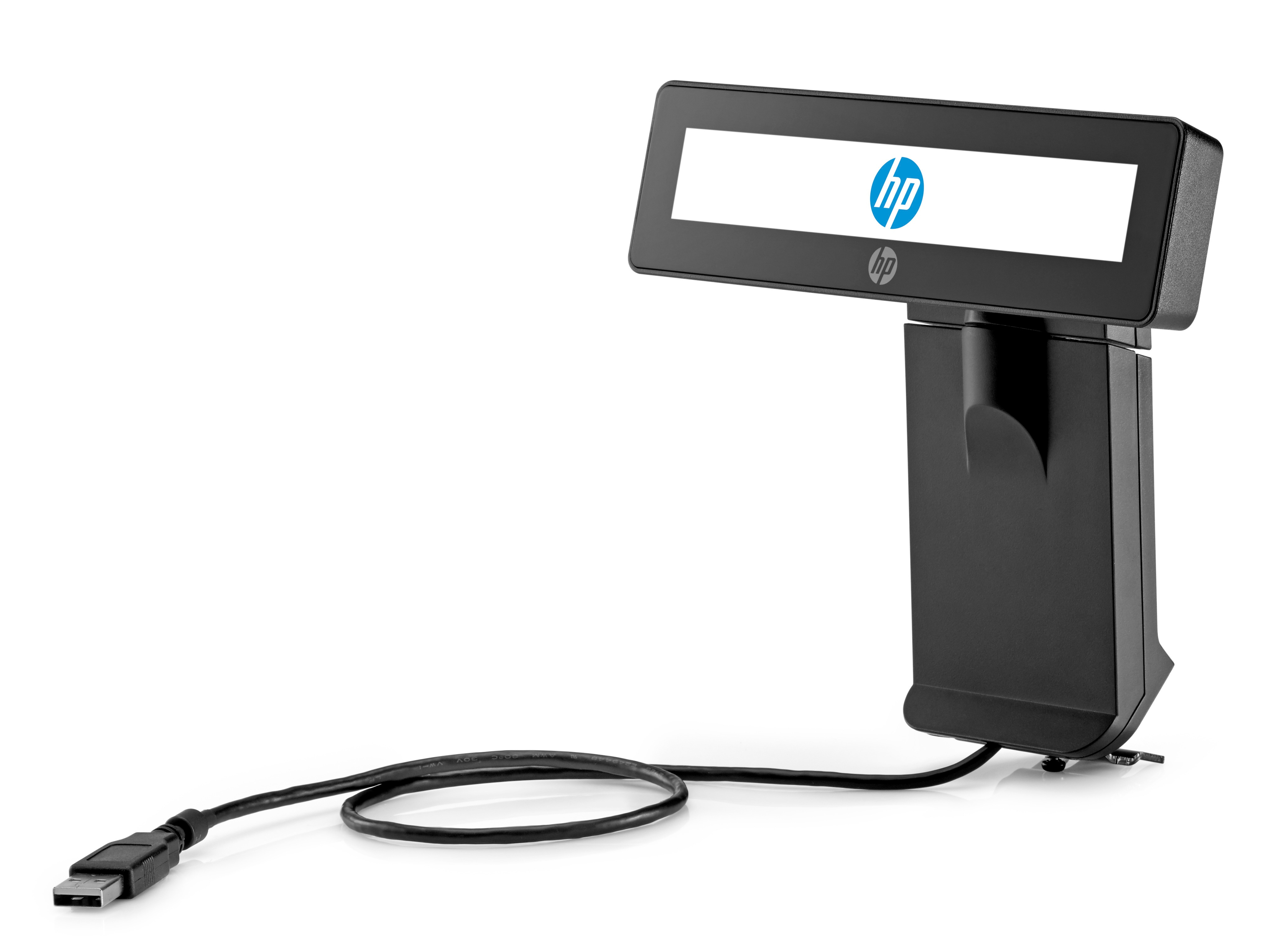 HP Integriertes RP9 2x20-Display, oben, mit Arm, 20 Ziffern, Schwarz, RP9 Retail System, Business, USB 2.0, USB