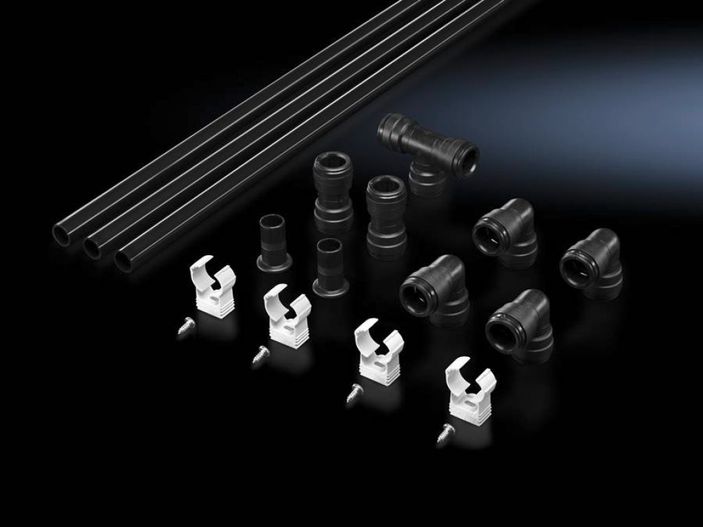 Rittal Rohrinstallationskit - Schwarz - für