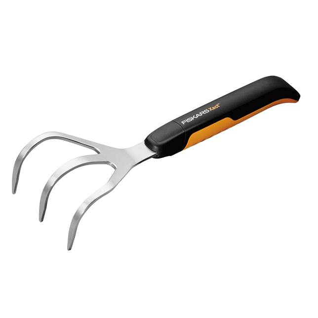 Fiskars Xact, Handkultivator, Edelstahl, Schwarz, Edelstahl, 92 mm, 323 mm, 62 mm
