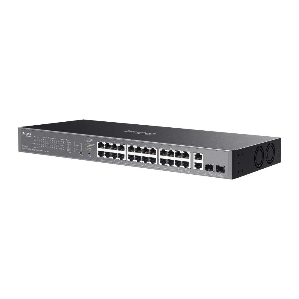 TP-LINK Omada ES228GP V1 - Switch - managed - 26 x 10/100/1000 (PoE+)