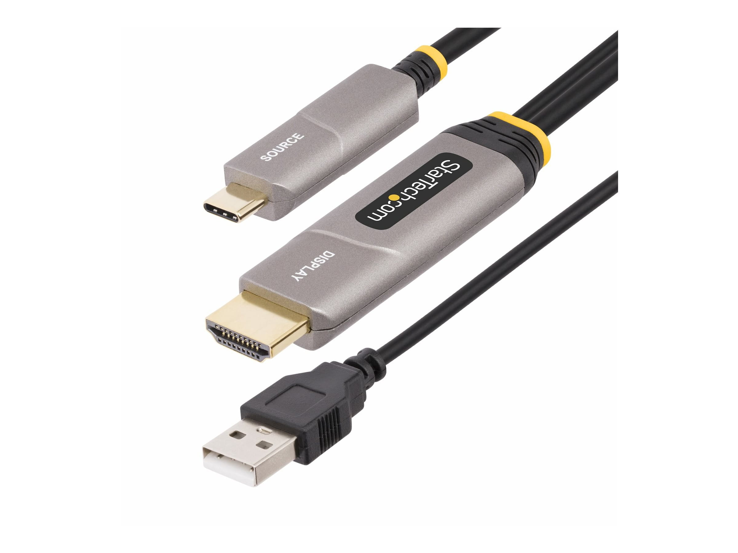 StarTech.com 9,15m USB-C zu HDMI 2.0 Aktives optisches Kabel, 4K 60Hz - HDMI-Kabel - USB-C männlich zu HDMI, USB (nur Strom)