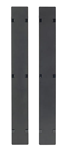 APC Rack-Kabelführungskonsolen-Abdeckung - Schwarz - 48U - TAA-konform (Packung mit 2)