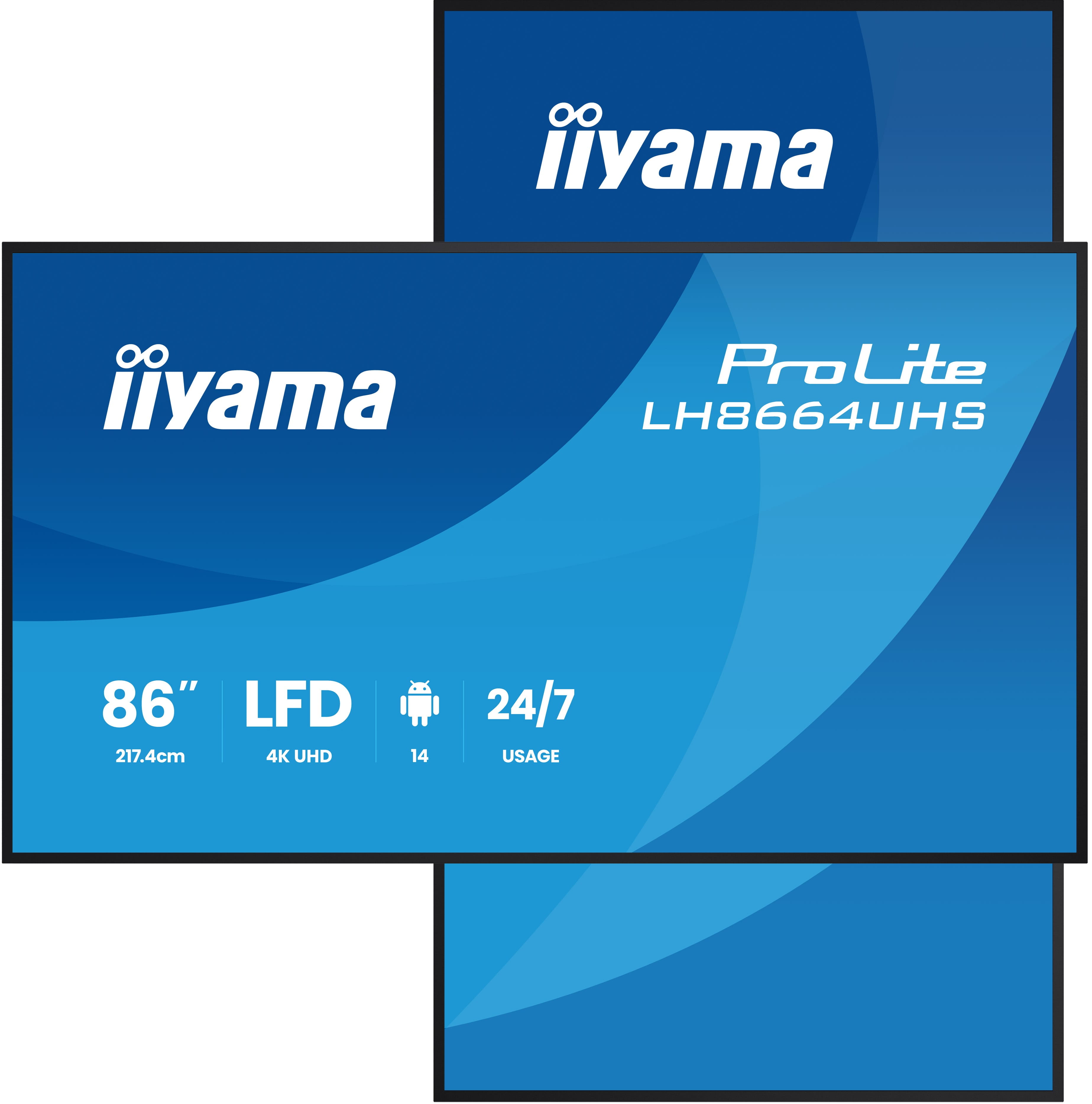 Iiyama ProLite LH8664UHS-B3AG - 218 cm (86") Diagonalklasse (217.4 cm (85.6")